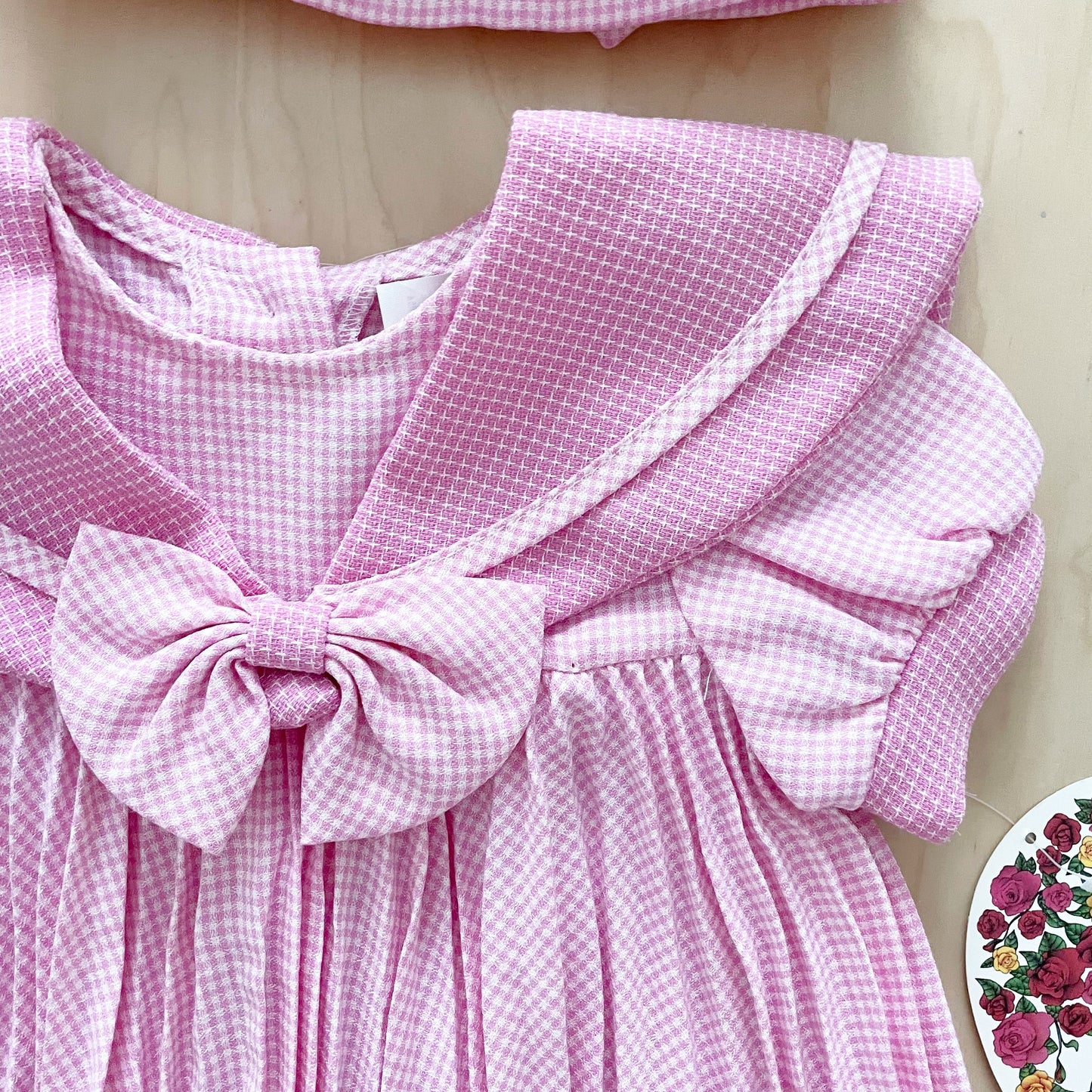 Deadstock Sailor Dress + Hat Set - Yellow Clover Vintage Kids Clothes