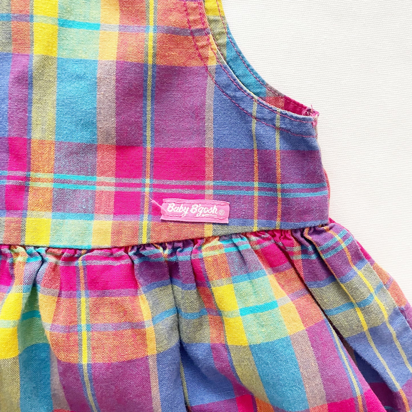 Baby B’gosh Rainbow Plaid Bubble Set