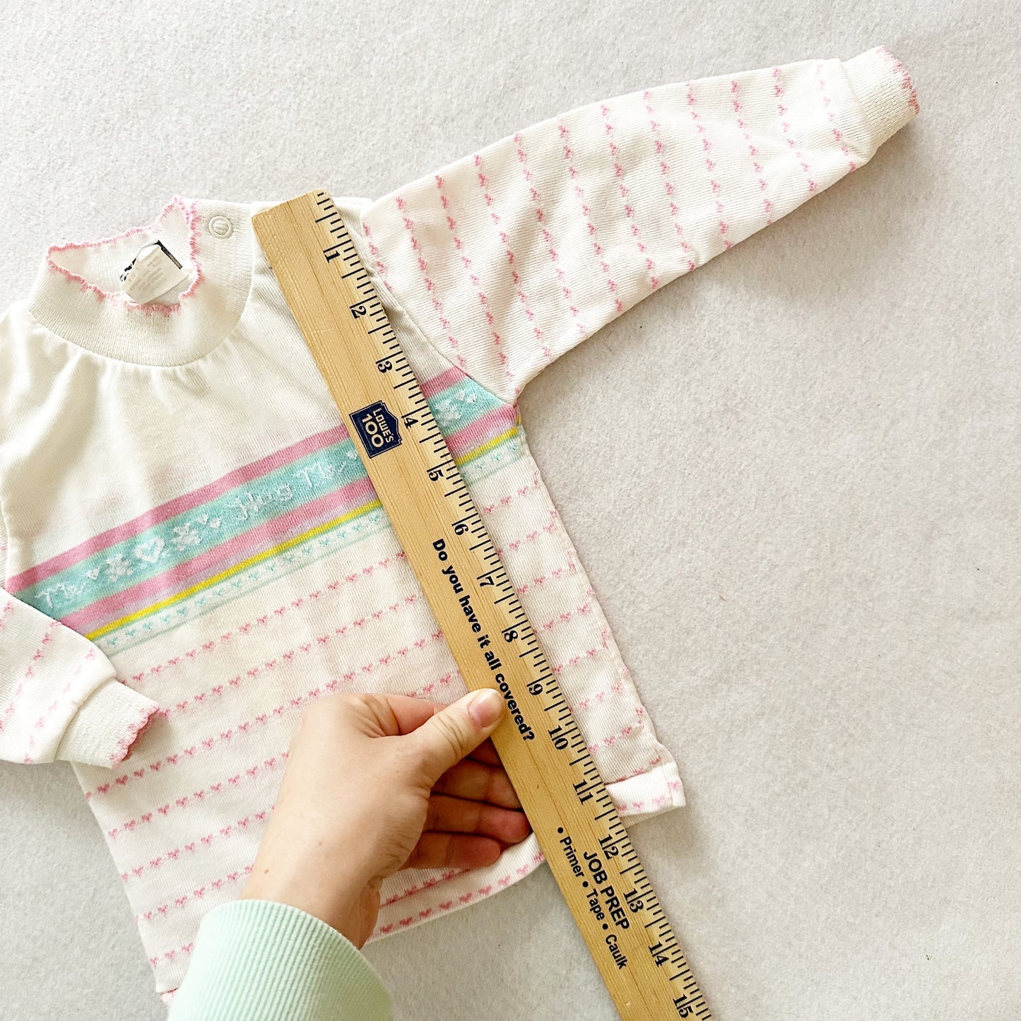Hug Me Stripe Shirt - Yellow Clover Vintage Kids Clothes