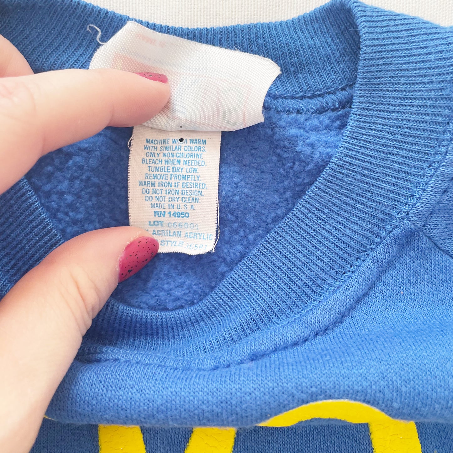 McKids Logo Sweatshirt • 2T? - Yellow Clover Vintage Kids Clothes