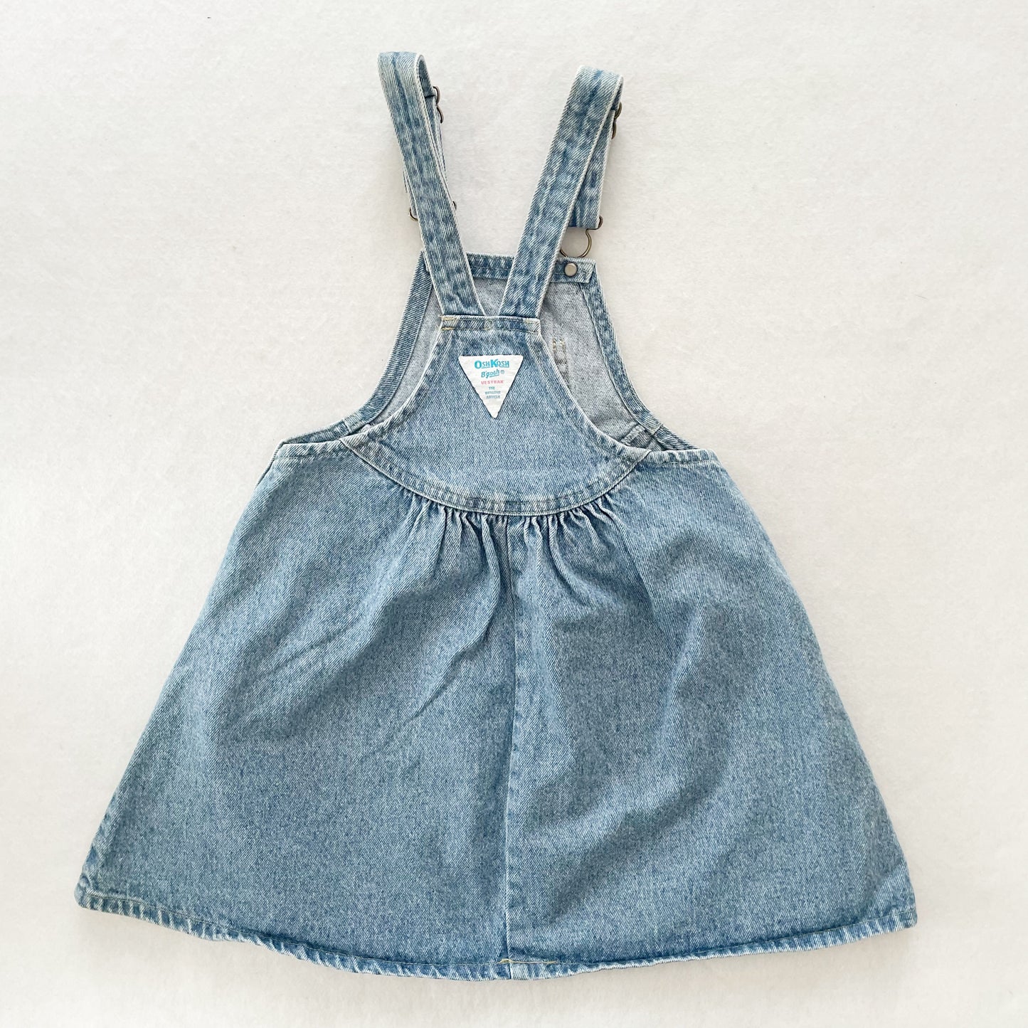 OshKosh Denim Scoop Skirtall - Yellow Clover Vintage Kids Clothes