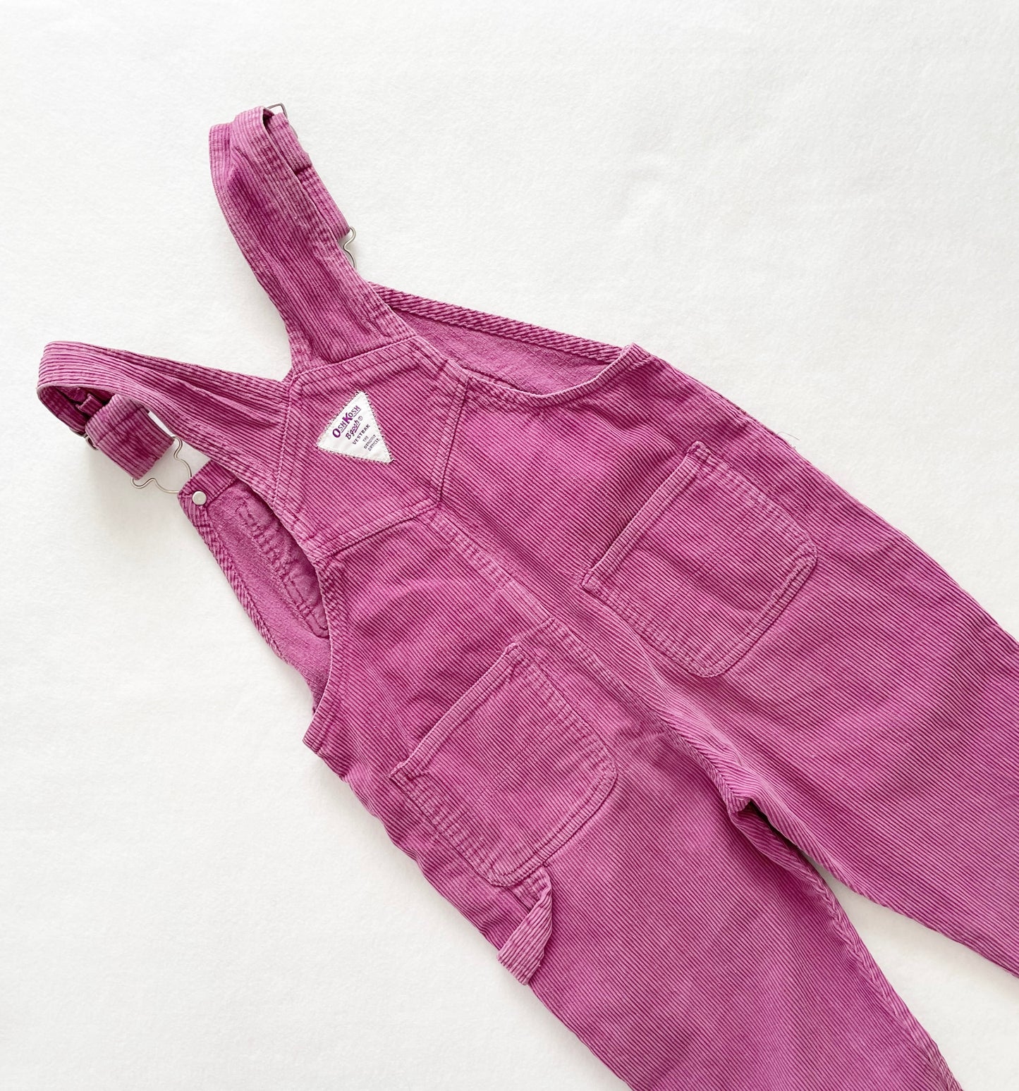 OshKosh Dusty Purple Cord Overalls - Yellow Clover Vintage Kids Clothes