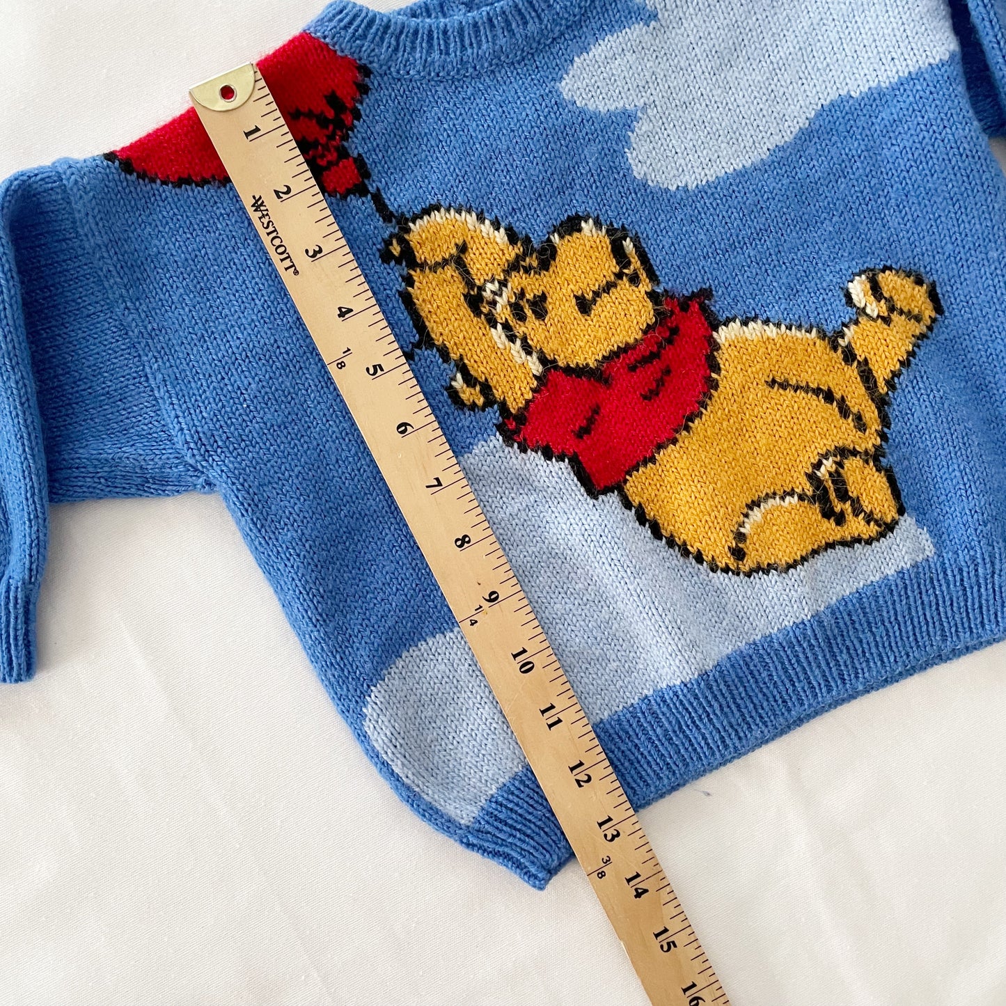 Handknit Winnie the Pooh Sweater • 24m (?)