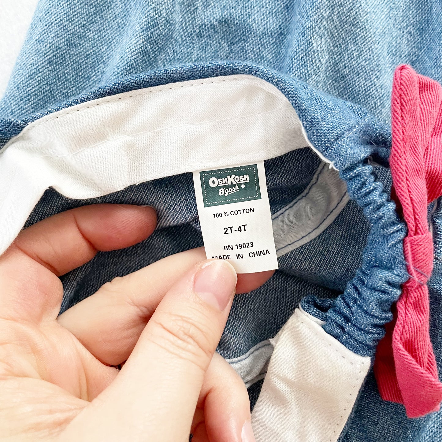 Baby B’gosh Lighter Denim Bubble Overalls with Hat