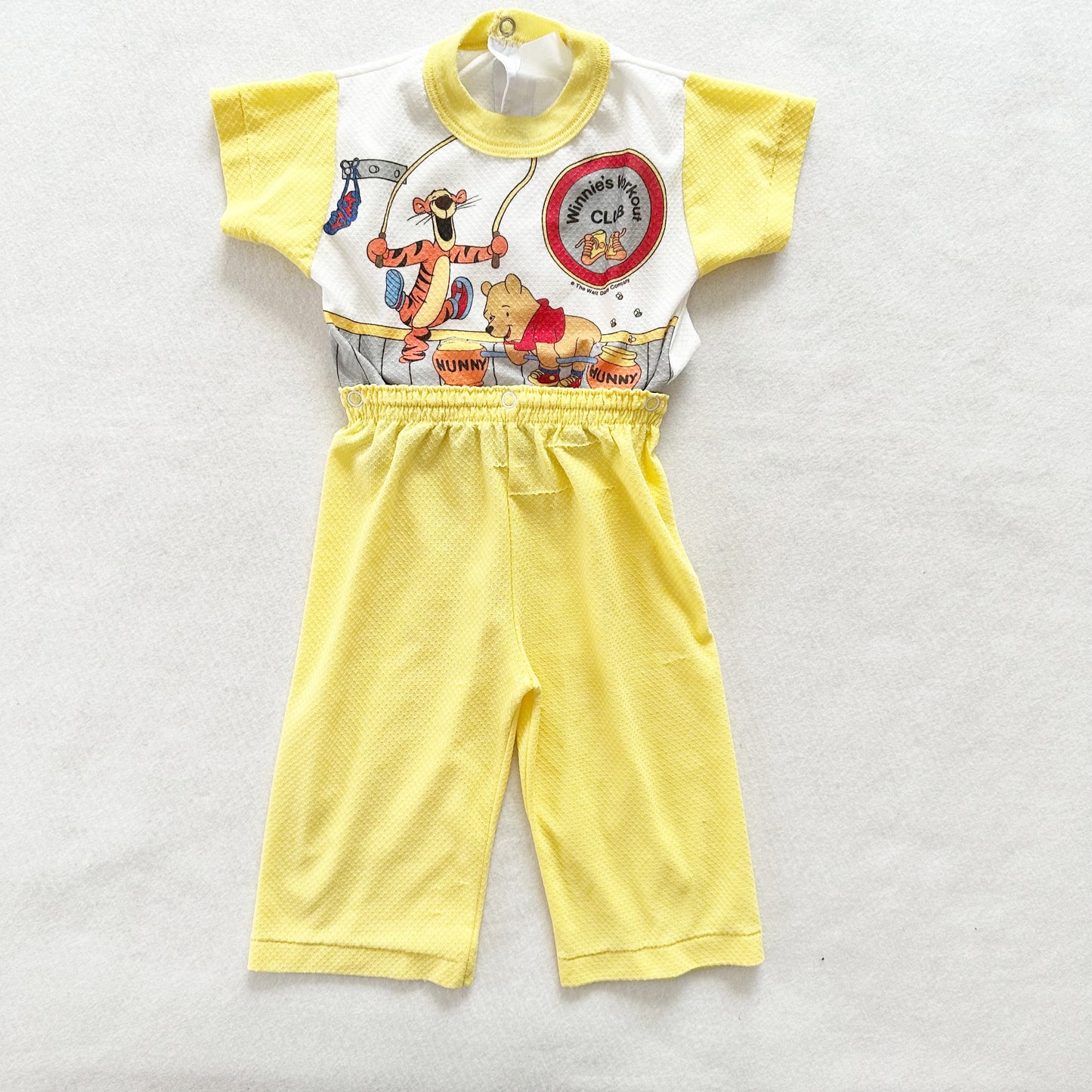 Winnie’s Workout Club Pajamas - Yellow Clover Vintage Kids Clothes