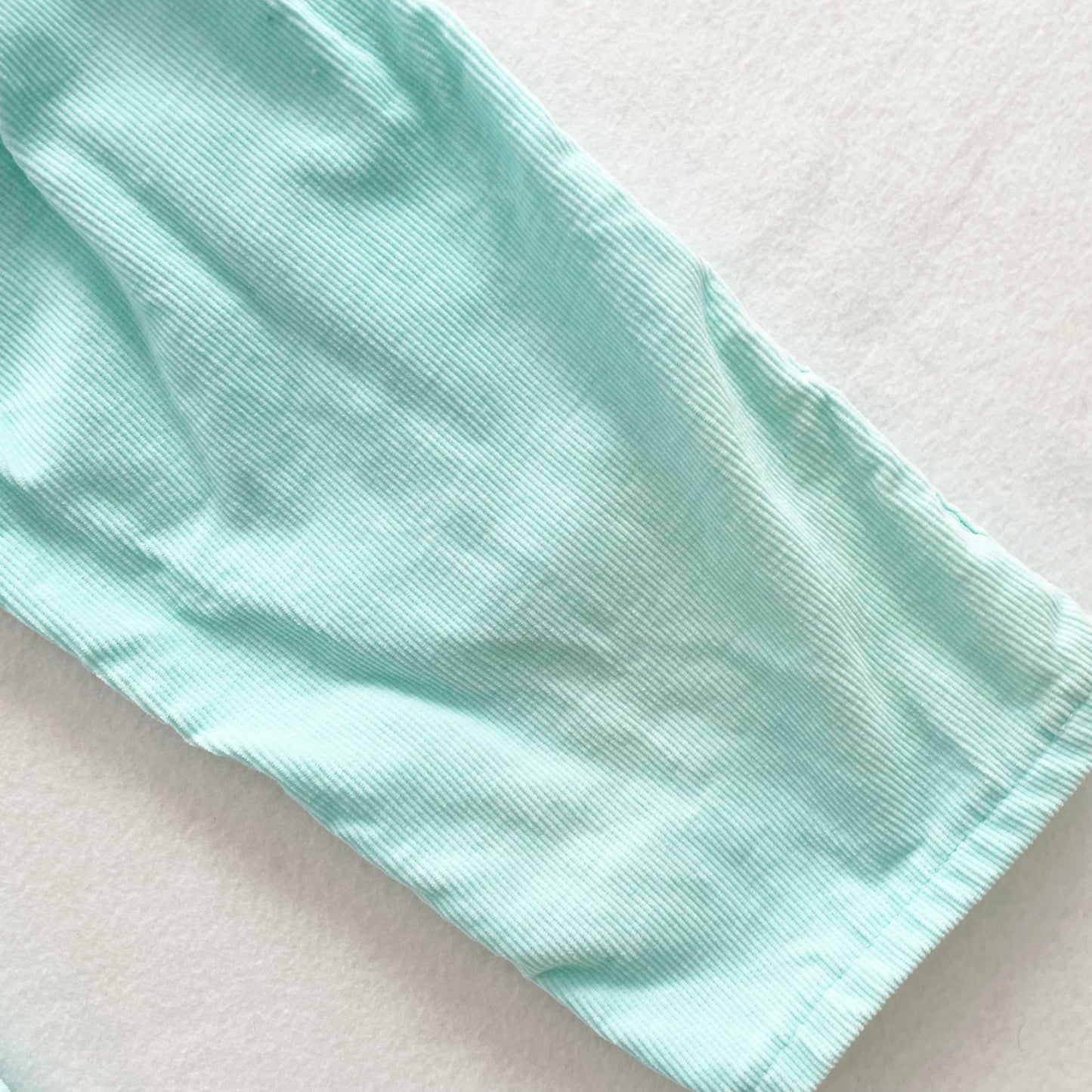 OshKosh Mint Blue Cord Overalls - Yellow Clover Vintage Kids Clothes