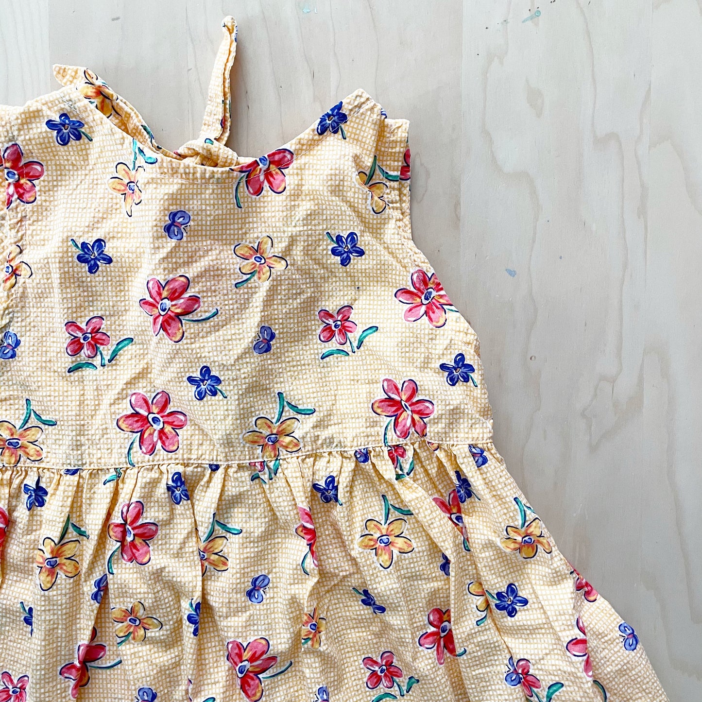 OshKosh Floral Check Dress Set