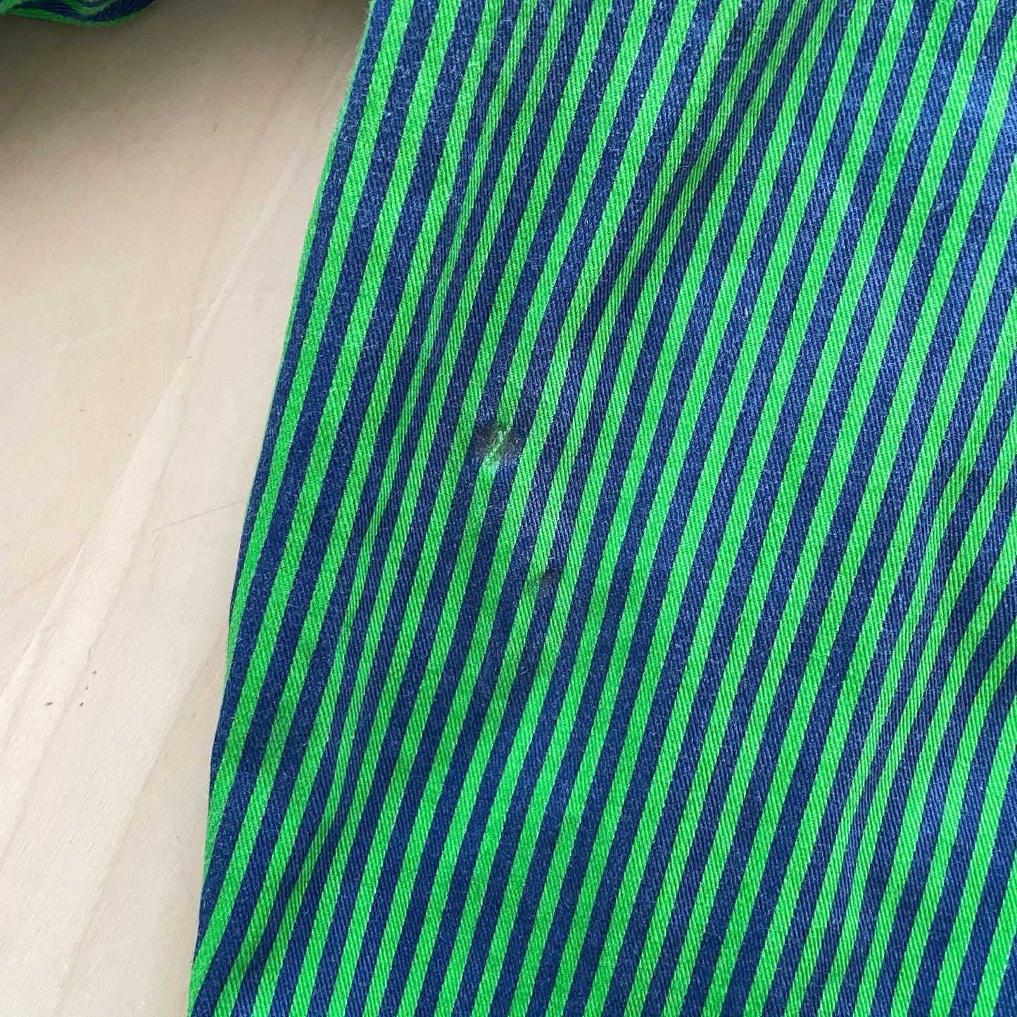 Vintage Circo Green Striped Overalls - Yellow Clover Vintage Kids Clothes