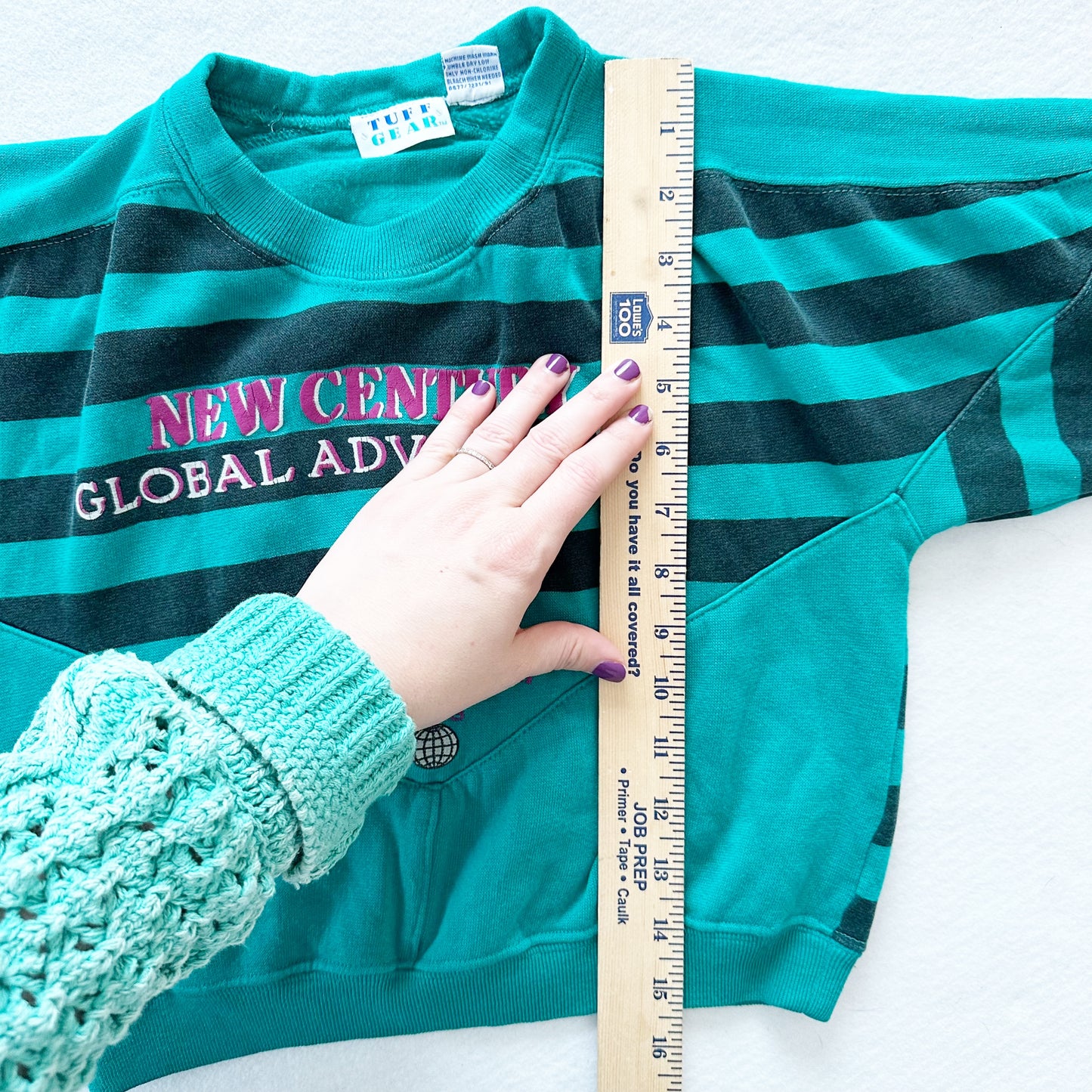 Tuff Gear Global Adventures Sweatshirt - Yellow Clover Vintage Kids Clothes