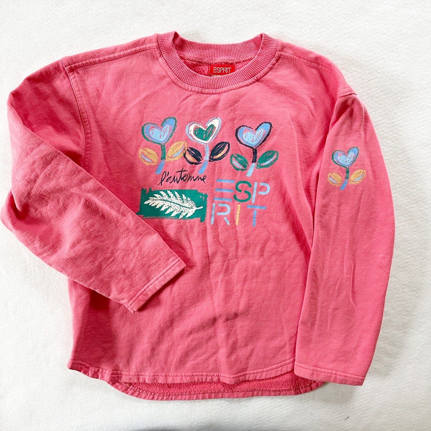 Vintage Esprit Flower Graphic Kids Sweatshirt