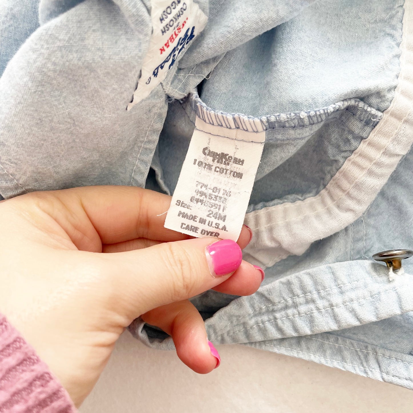Baby B’gosh Light Chambray Shortalls