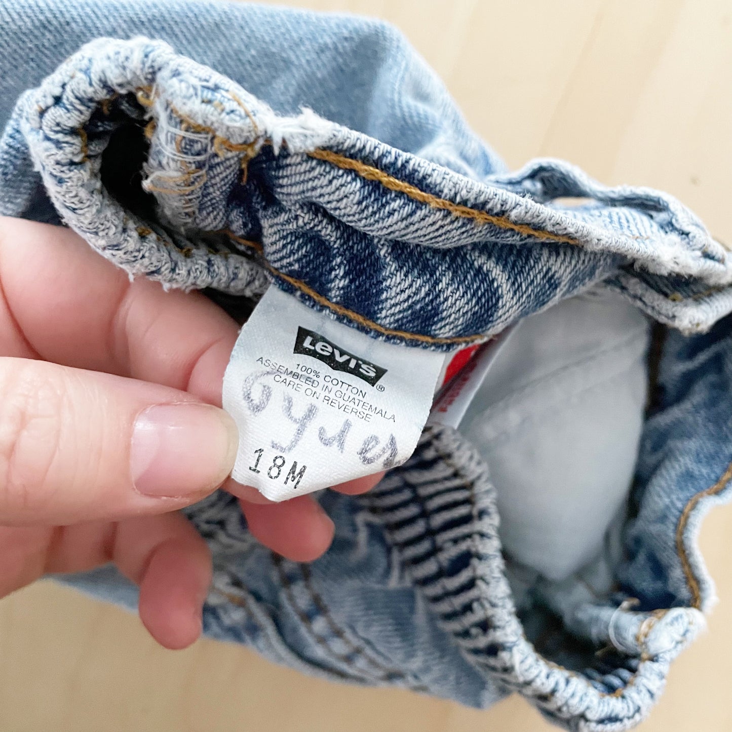 Levi’s Light Wash Orange Tab Jeans
