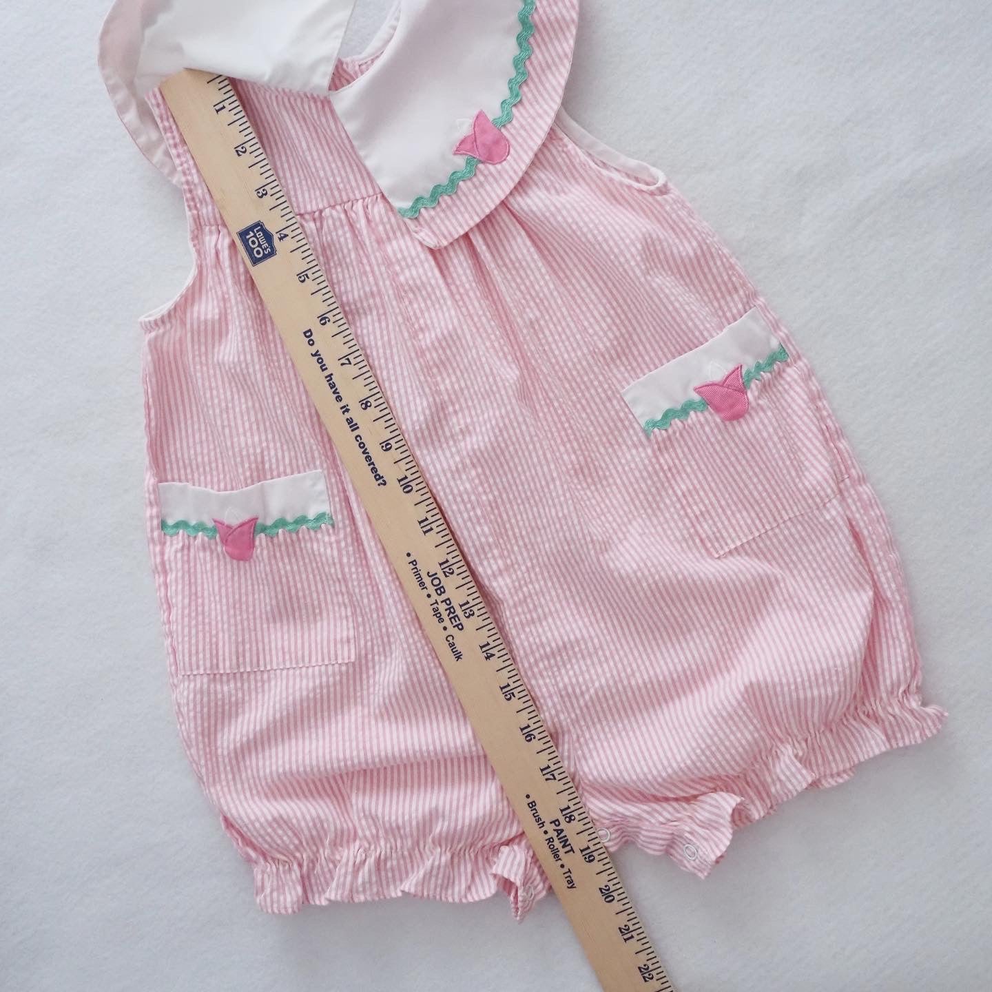 Samara Seersucker Bubble Romper