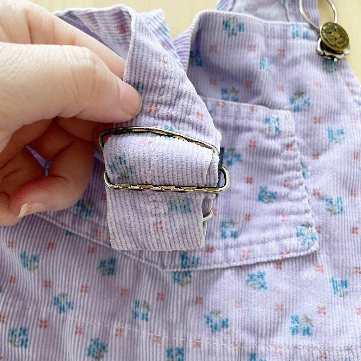 OshKosh Patterned Skirtall - Yellow Clover Vintage Kids Clothes