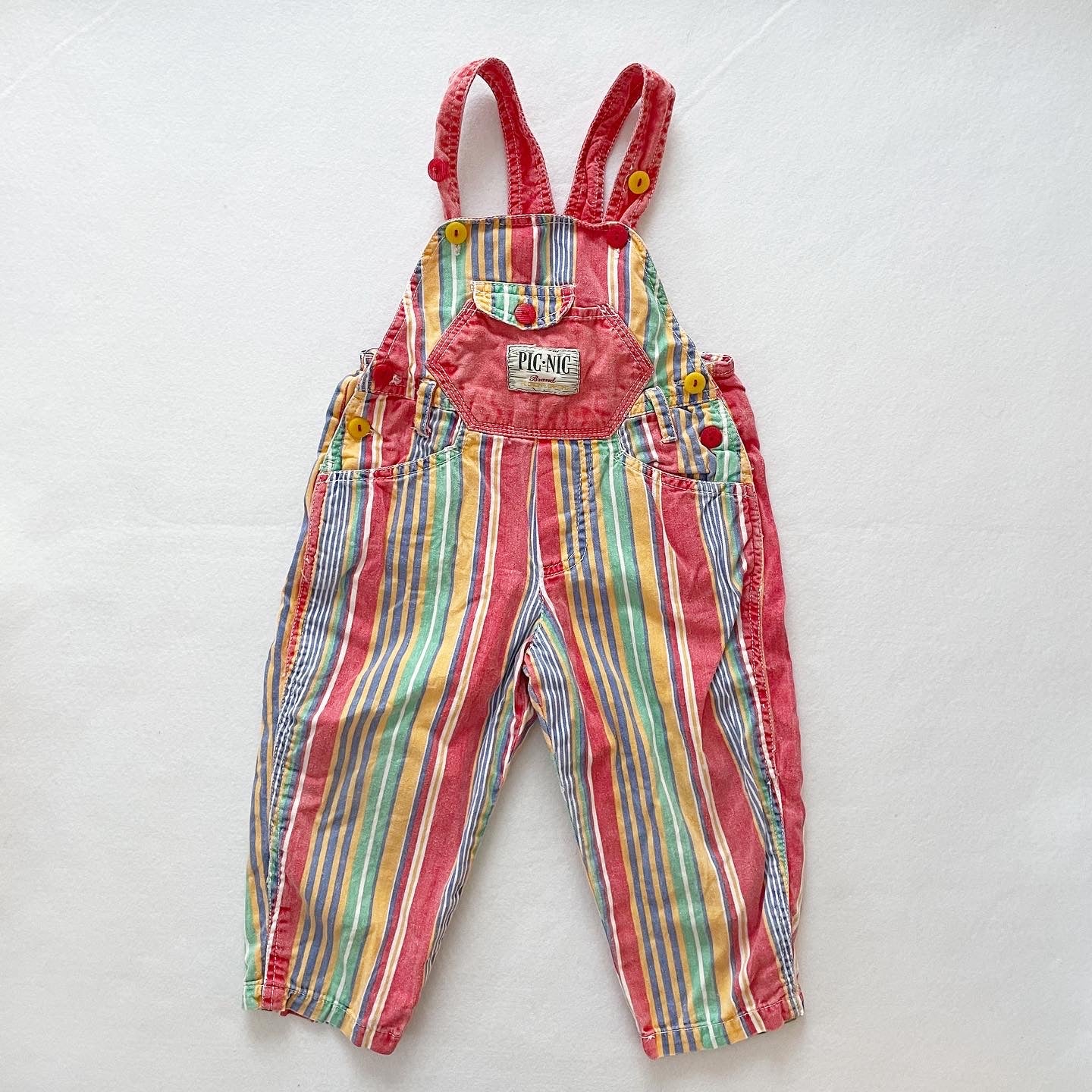 Striped Lightweight Overalls