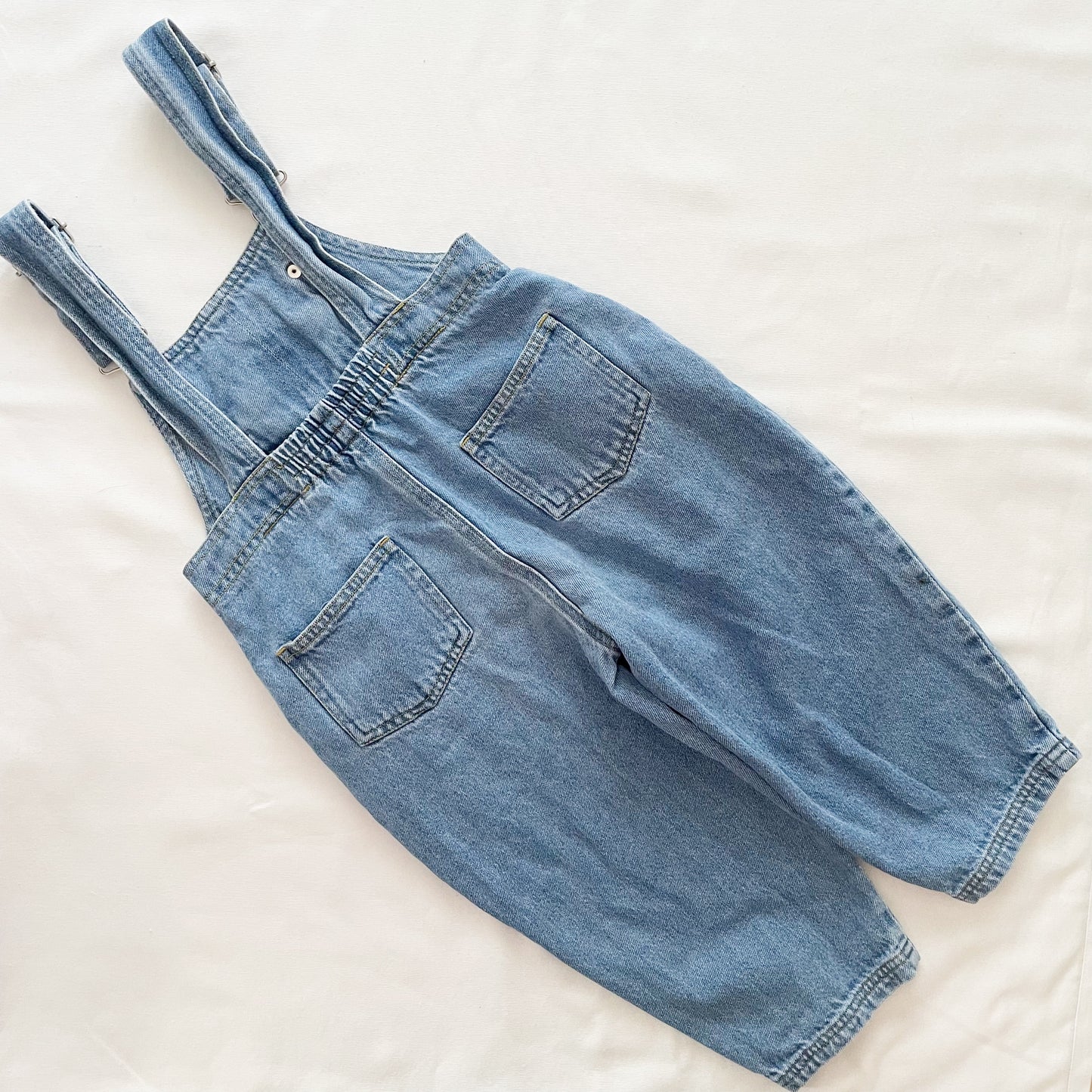 Harley-Davidson Denim Overalls • 3T (?) - Yellow Clover Vintage Kids Clothes