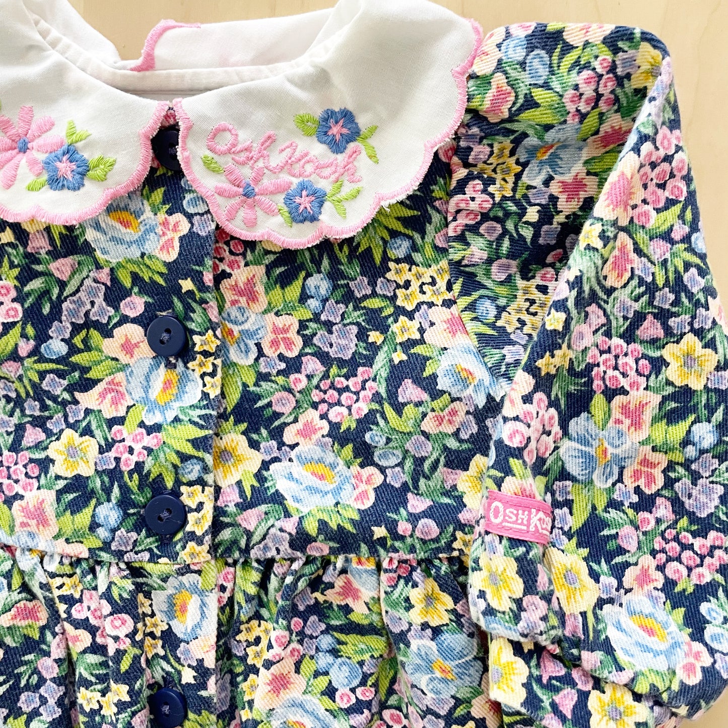 OshKosh Floral Collared Romper
