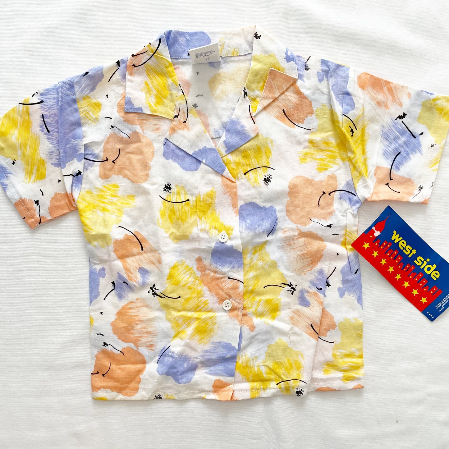 Abstract Print Button Up Shirt Set • 5T