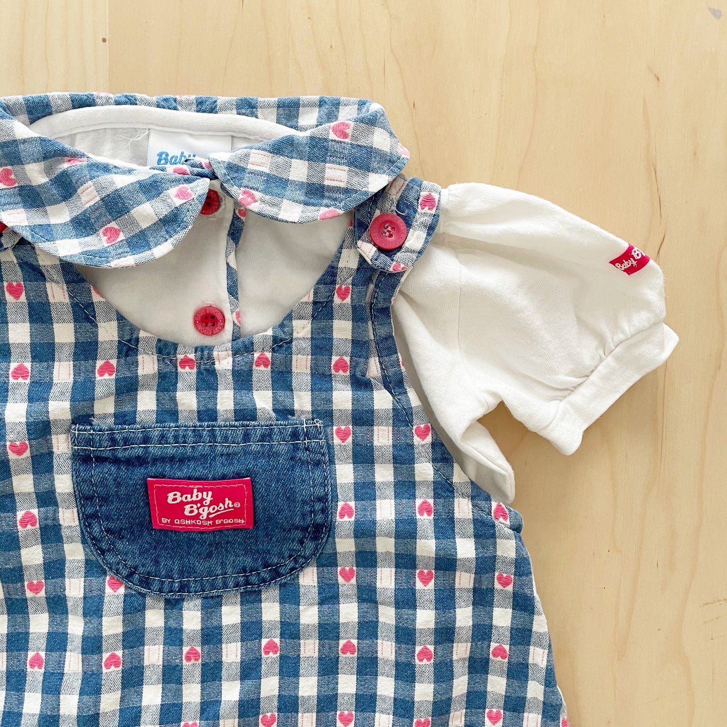 Baby B’gosh Heart Woven Gingham Dress Set