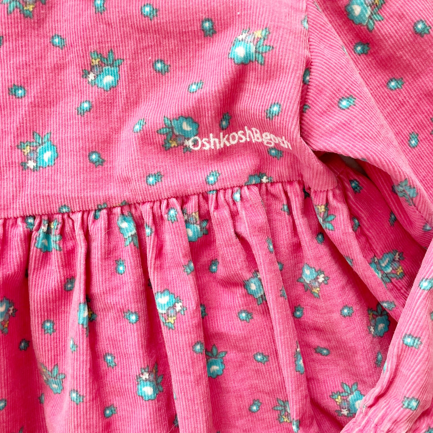 OshKosh Cord Floral Collared Dress