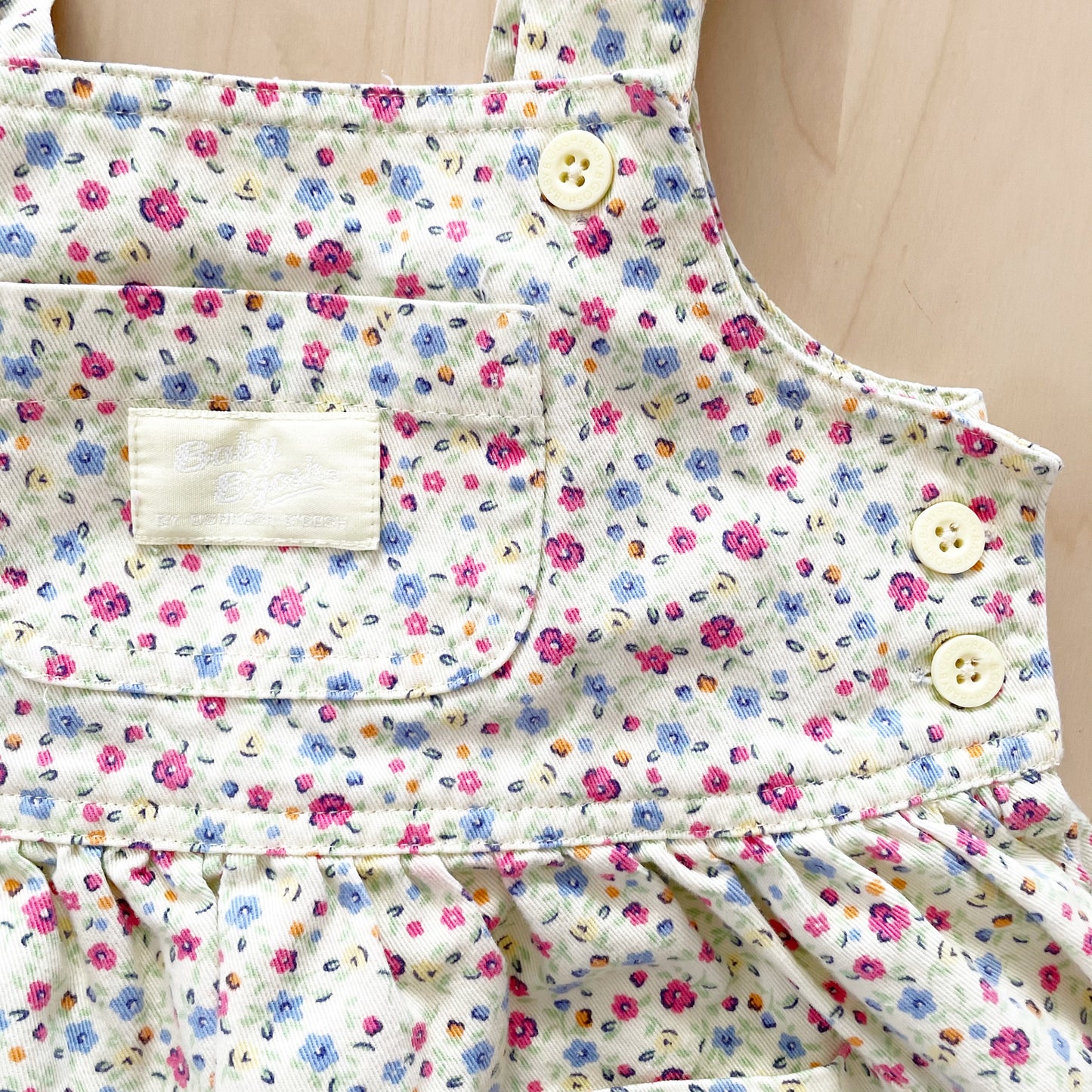 Retro Baby B’gosh Yellow Floral Skirtall