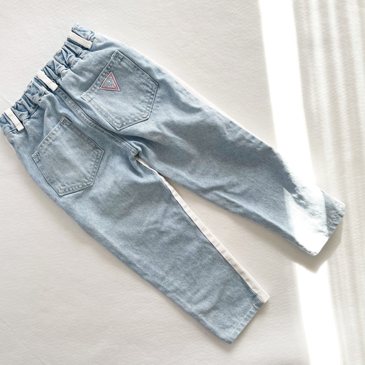 Guess White + Light Denim Jeans - Yellow Clover Vintage Kids Clothes
