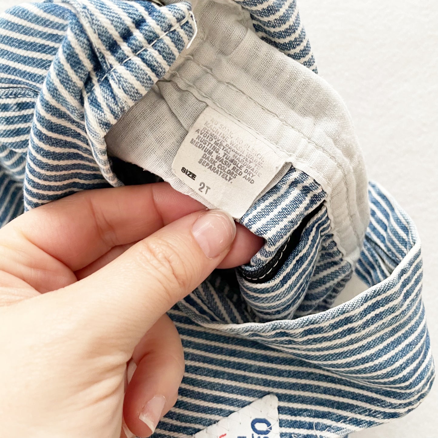 OshKosh Hickory Stripe Denim Overalls