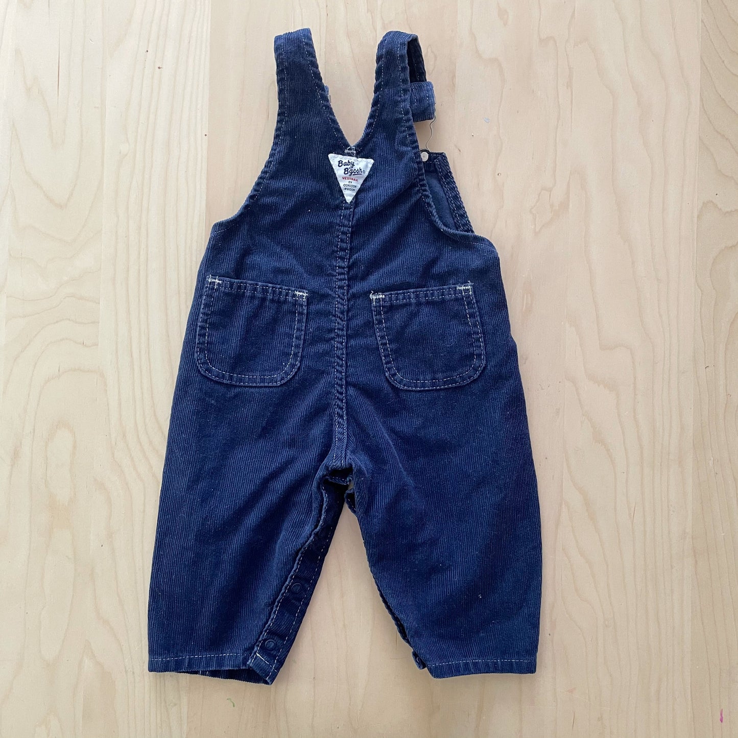 Baby B’gosh Navy Cord Overalls - Yellow Clover Vintage Kids Clothes
