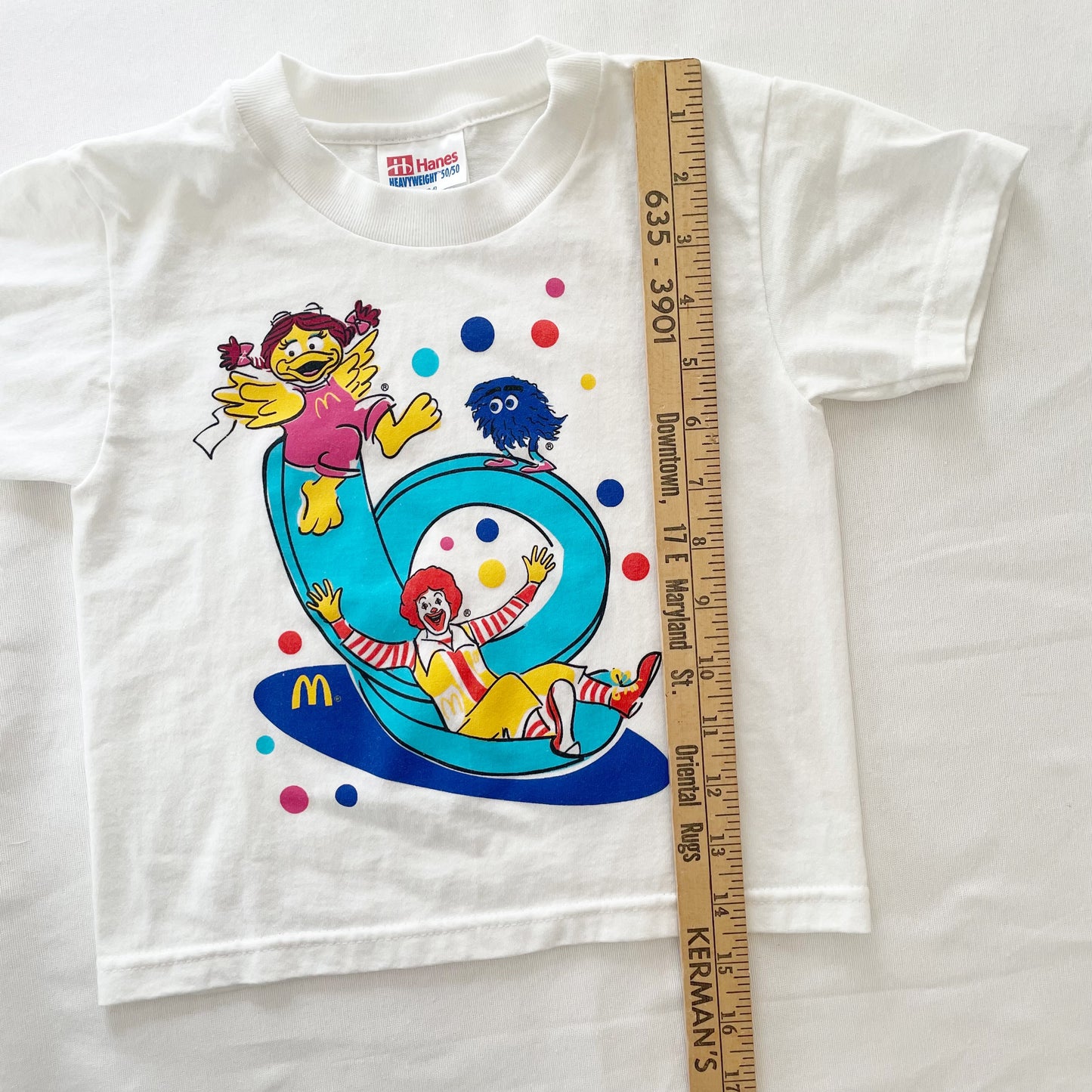 McDonald’s Characters Graphic Tee • 2/4y - Yellow Clover Vintage Kids Clothes