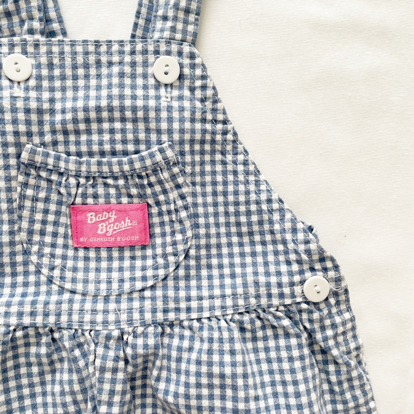 Baby B’gosh Blue Gingham Shortalls