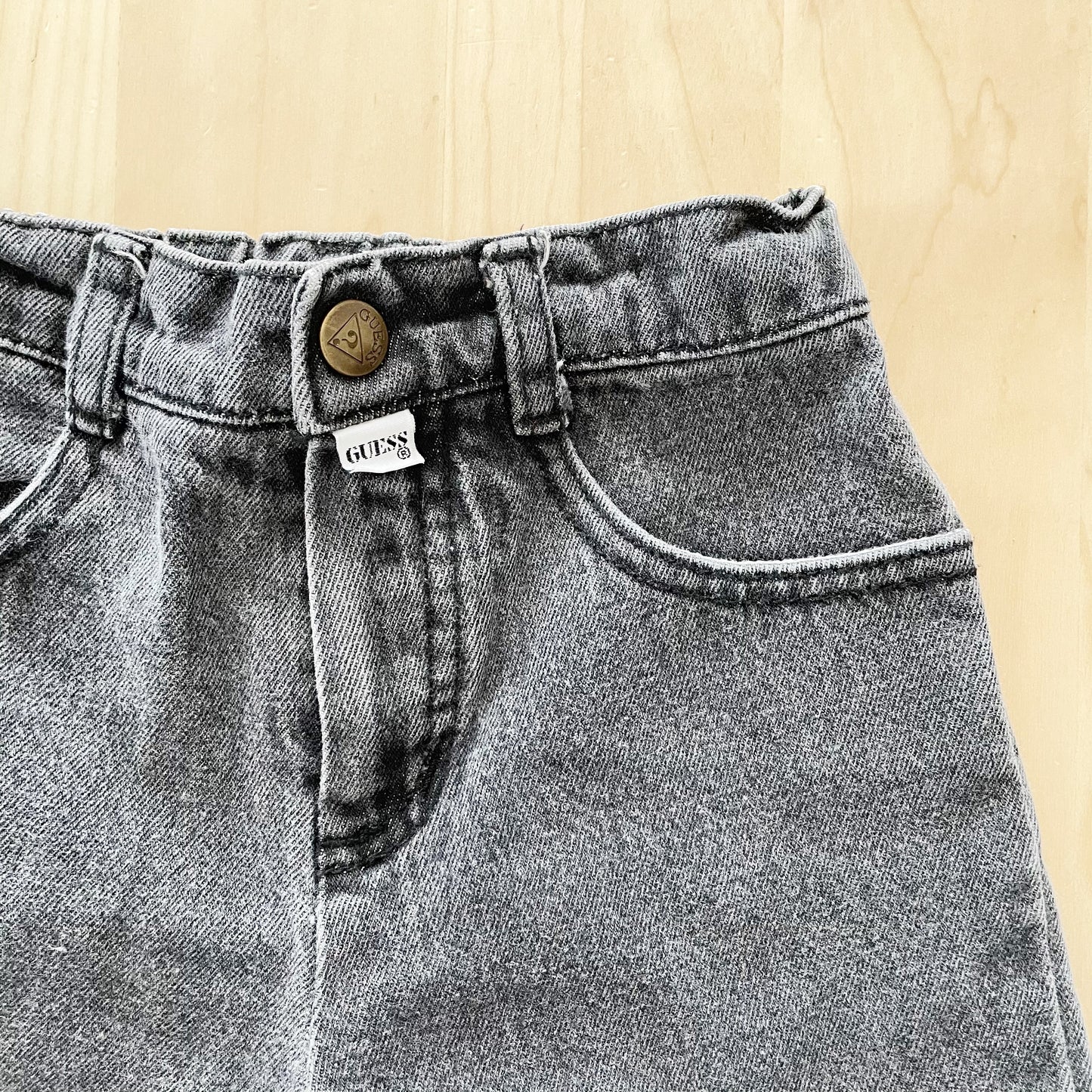 Vintage Guess Gray Denim Jeans - Yellow Clover Vintage Kids Clothes