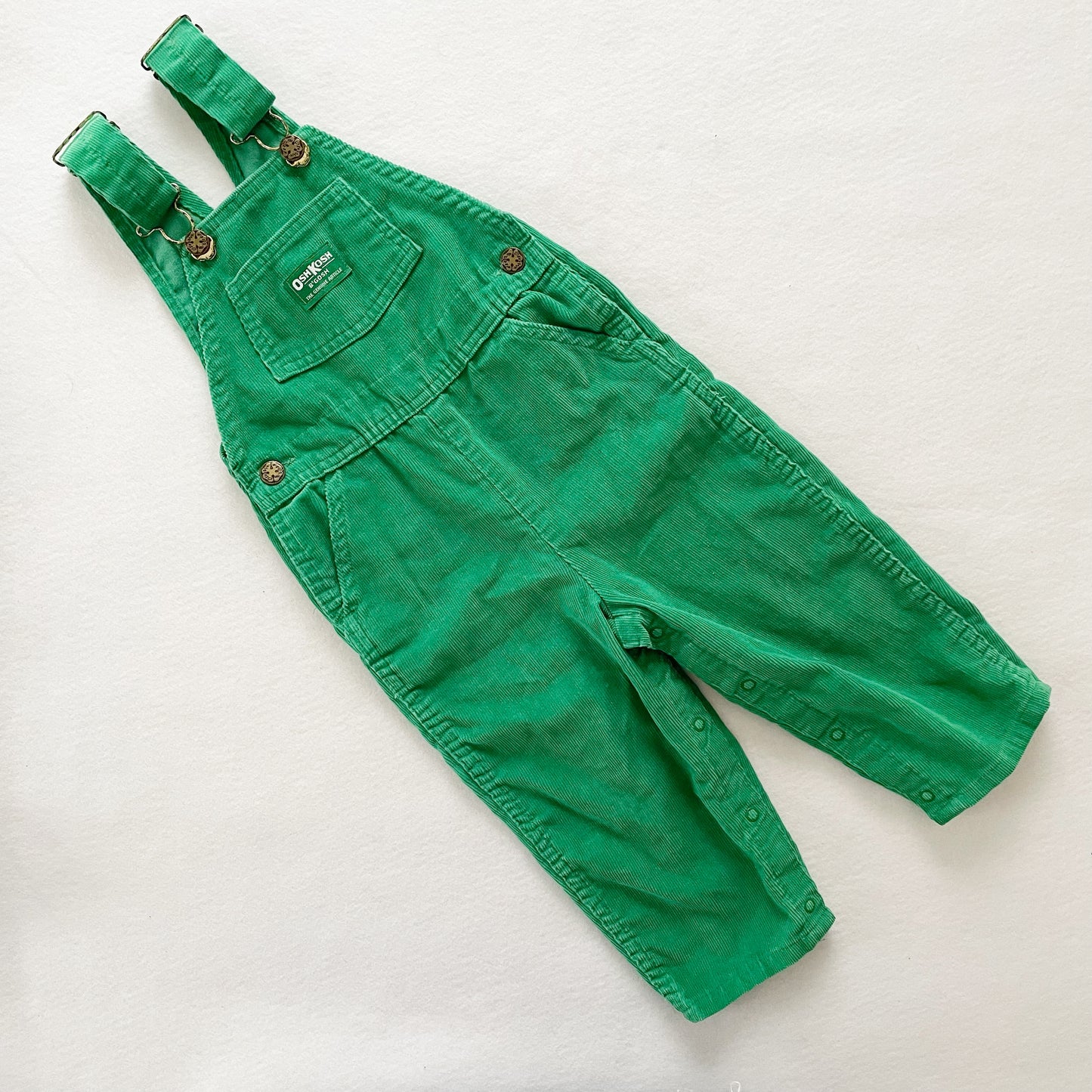 OshKosh Kelly Green Cord Overalls