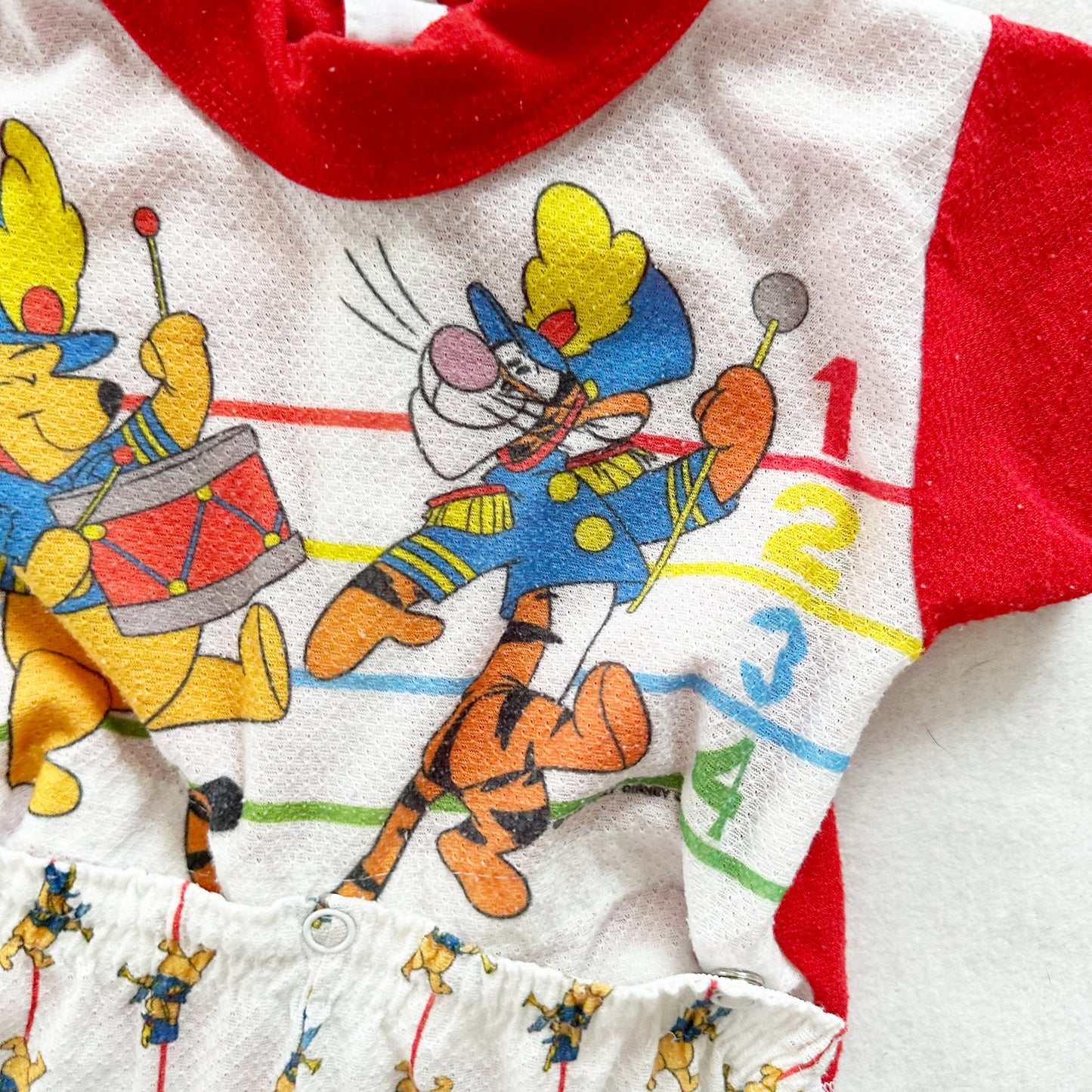 Winnie the Pooh Band Pajamas - Yellow Clover Vintage Kids Clothes