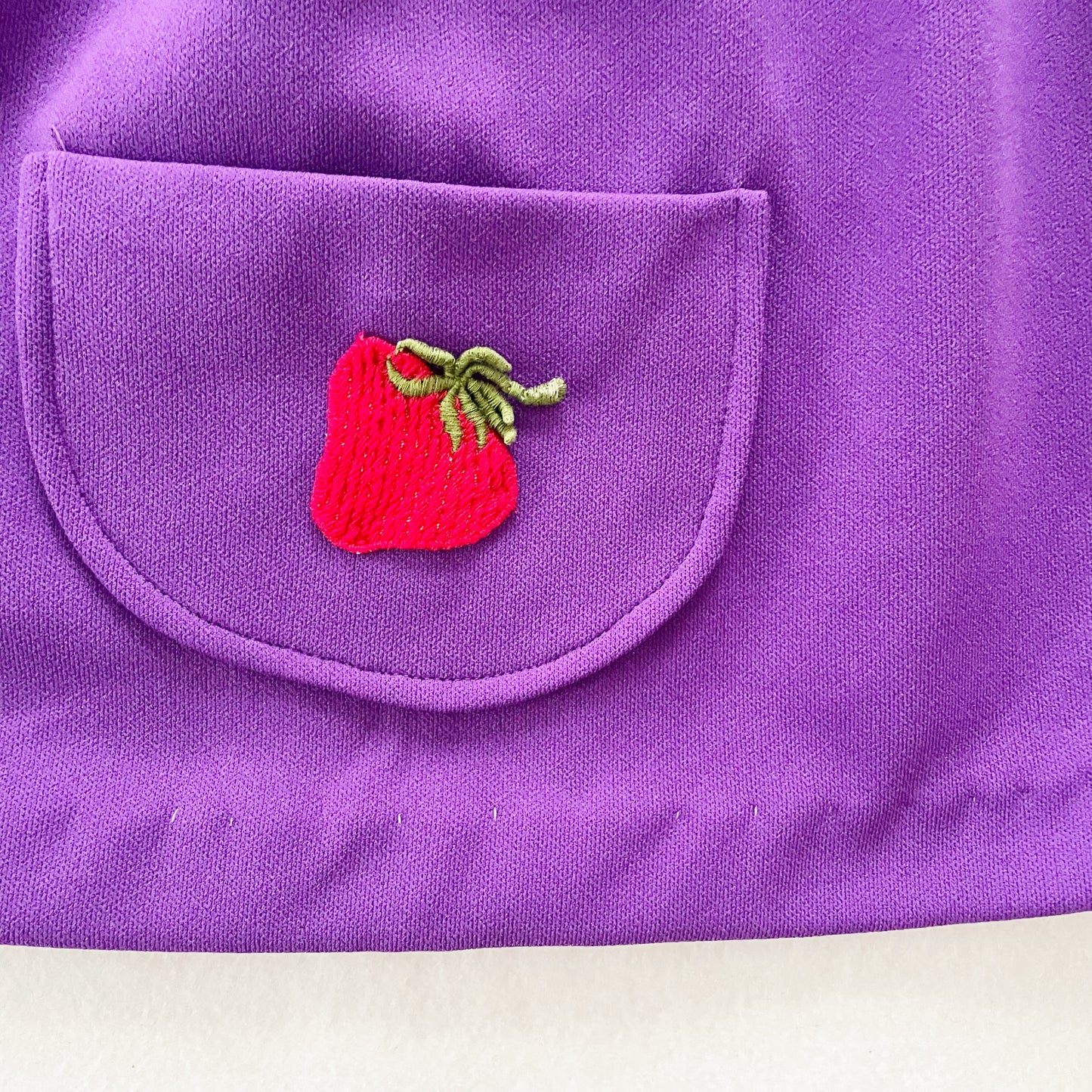 Montgomery Ward Strawberry Dress - Yellow Clover Vintage Kids Clothes