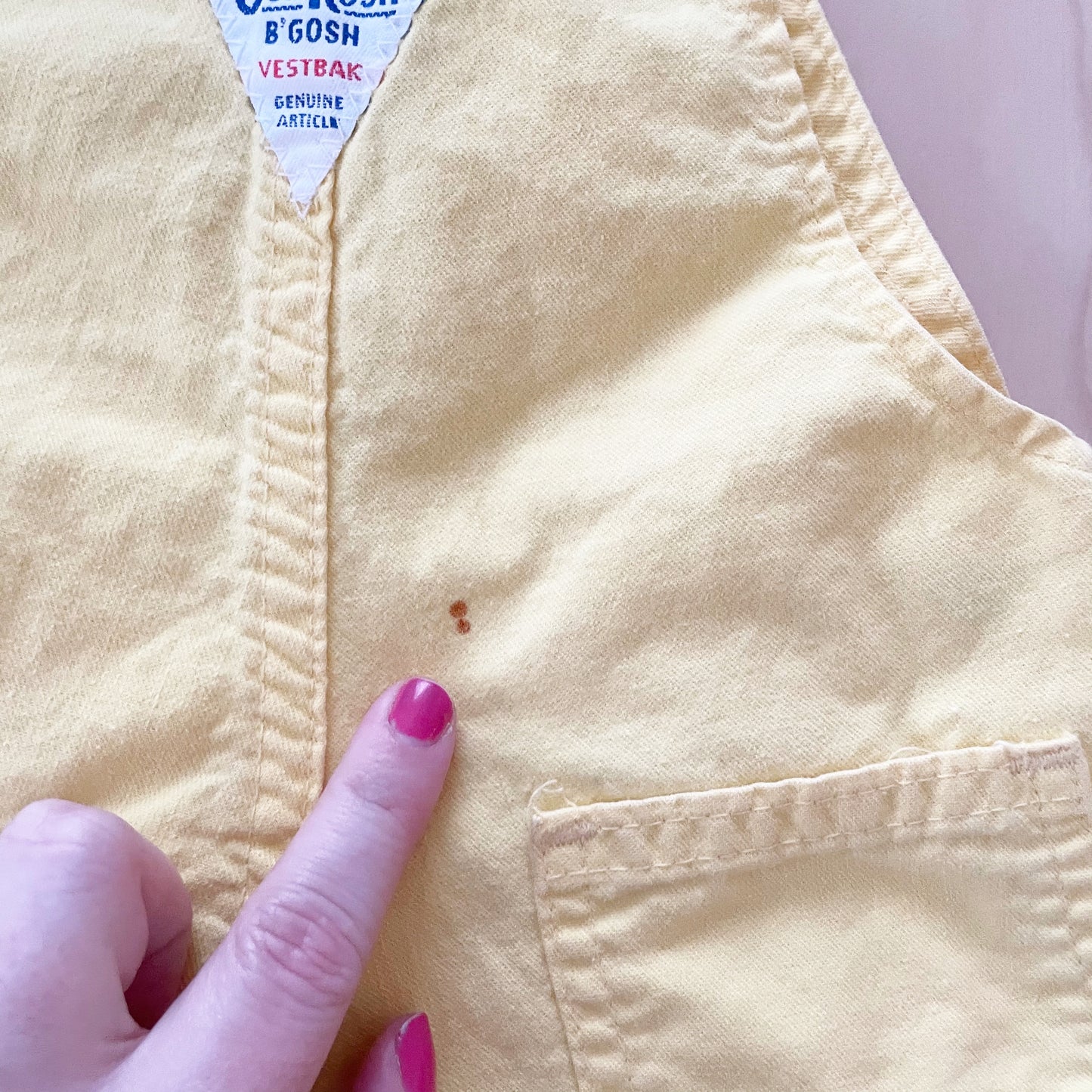 OshKosh Yellow Classic Cut Overalls - Yellow Clover Vintage Kids Clothes