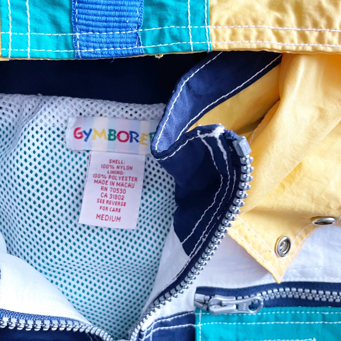 Gymboree Colorblock Jacket - Yellow Clover Vintage Kids Clothes