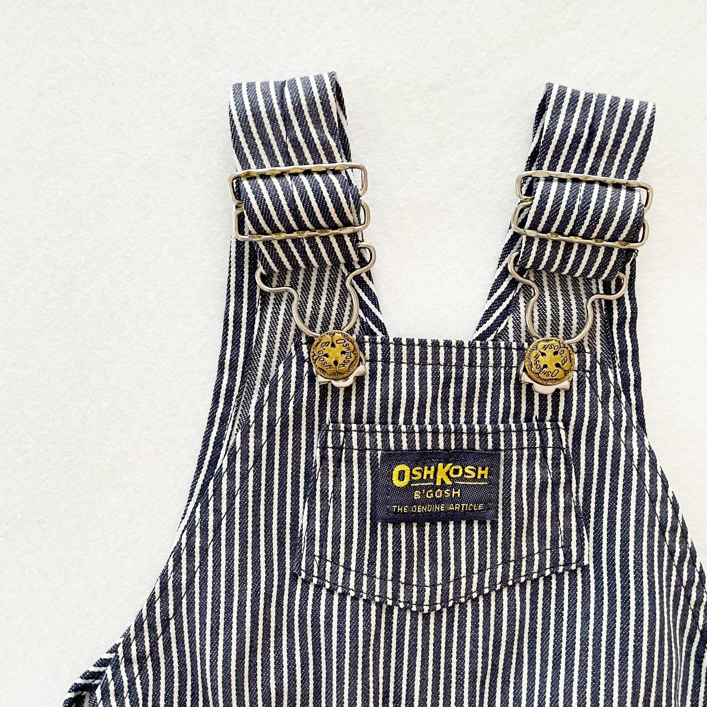 OshKosh Navy Hickory Stripe Overalls