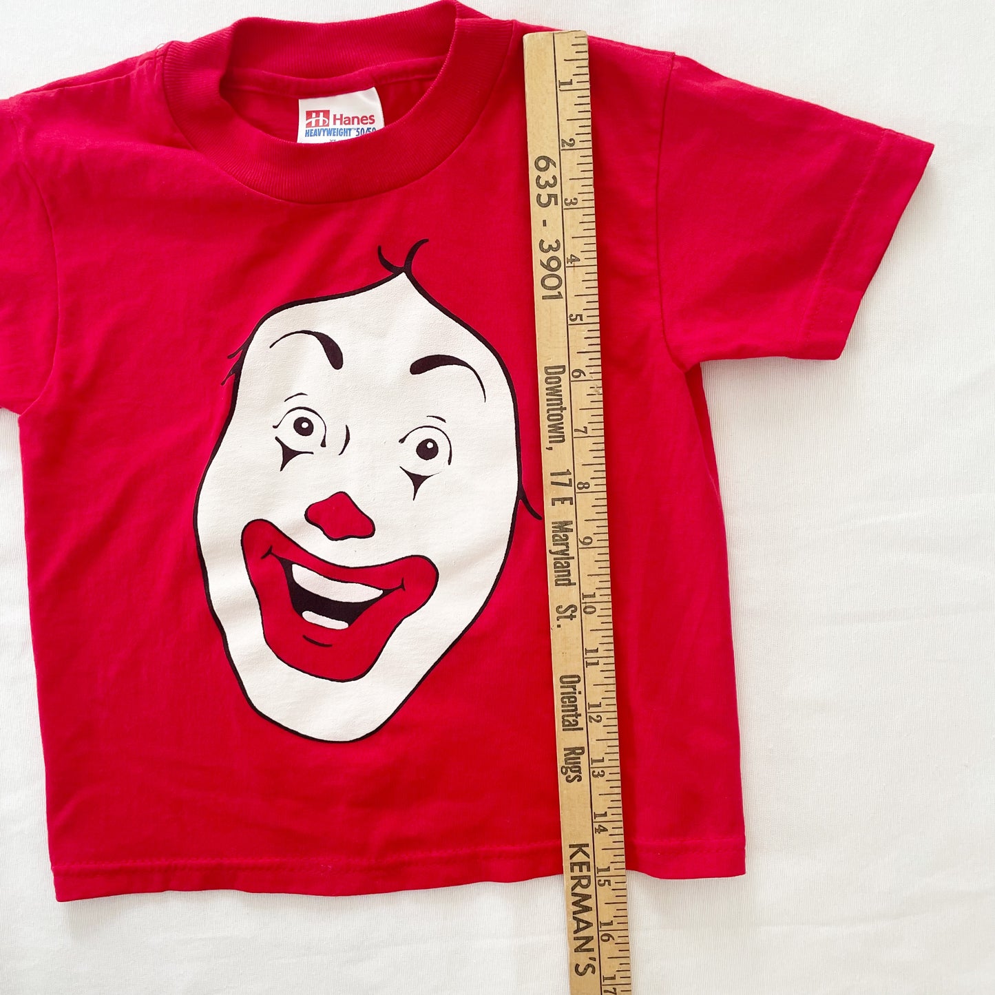Ronald McDonald Graphic Tee • 2/4y - Yellow Clover Vintage Kids Clothes