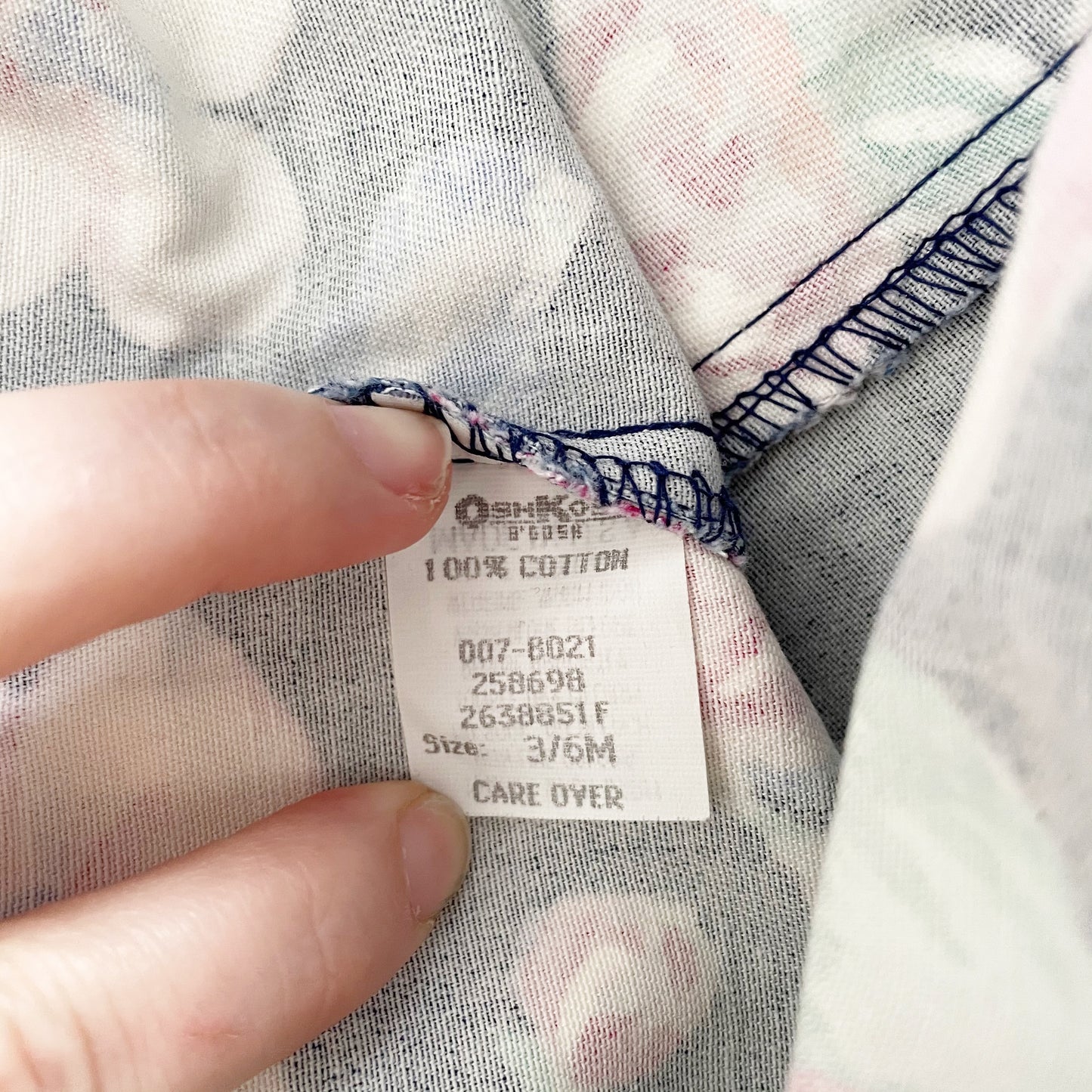 Vintage OshKosh Floral Ballet Co Bubble Overalls Romper
