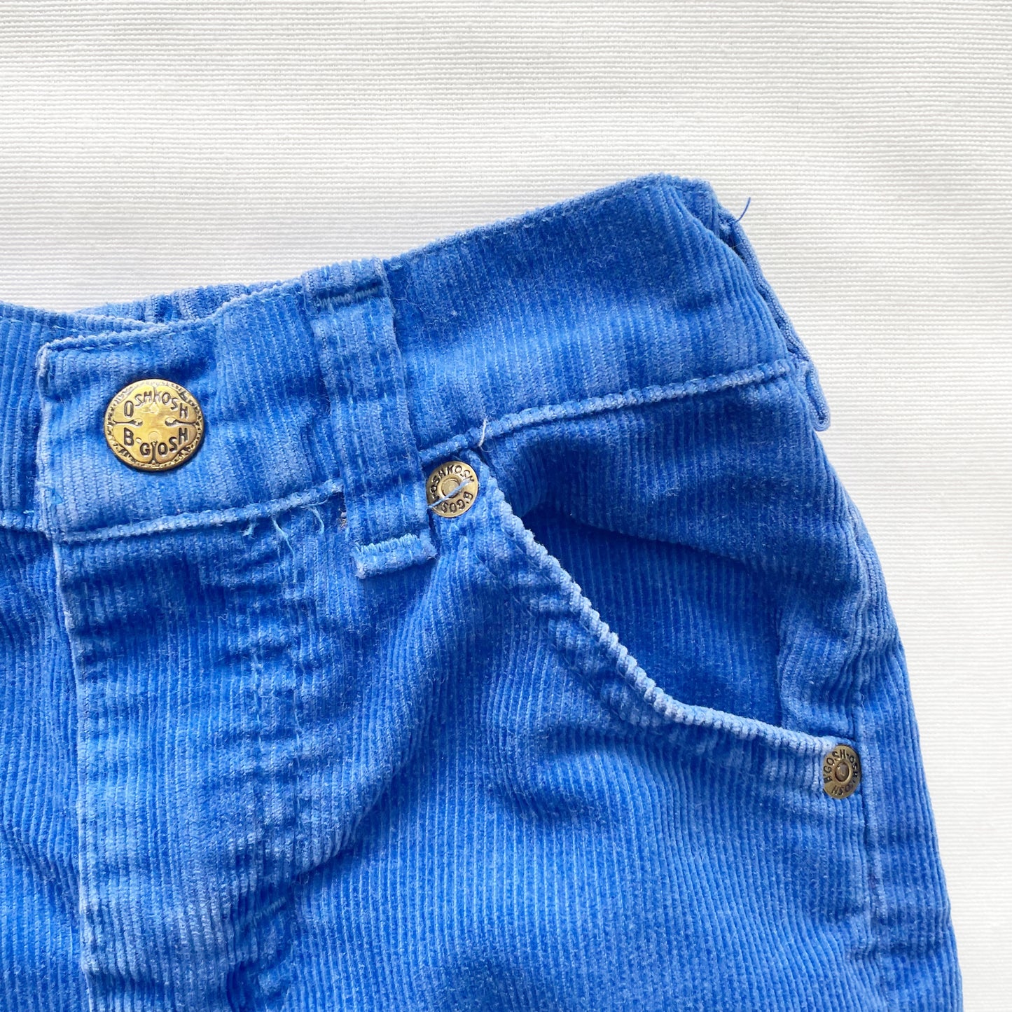 OshKosh Blue Cord Pants - Yellow Clover Vintage Kids Clothes