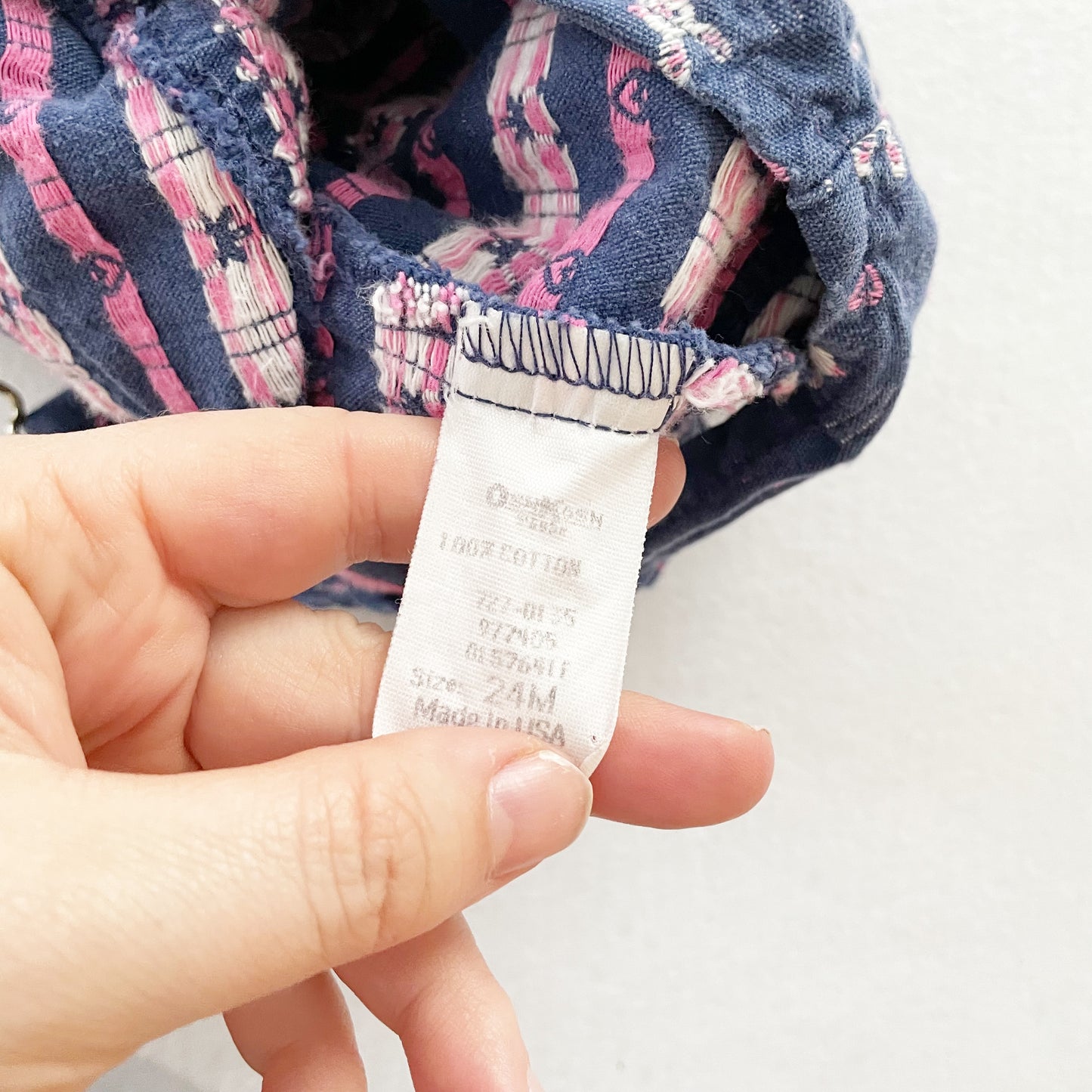 OshKosh Bunny Heart Woven Shortalls