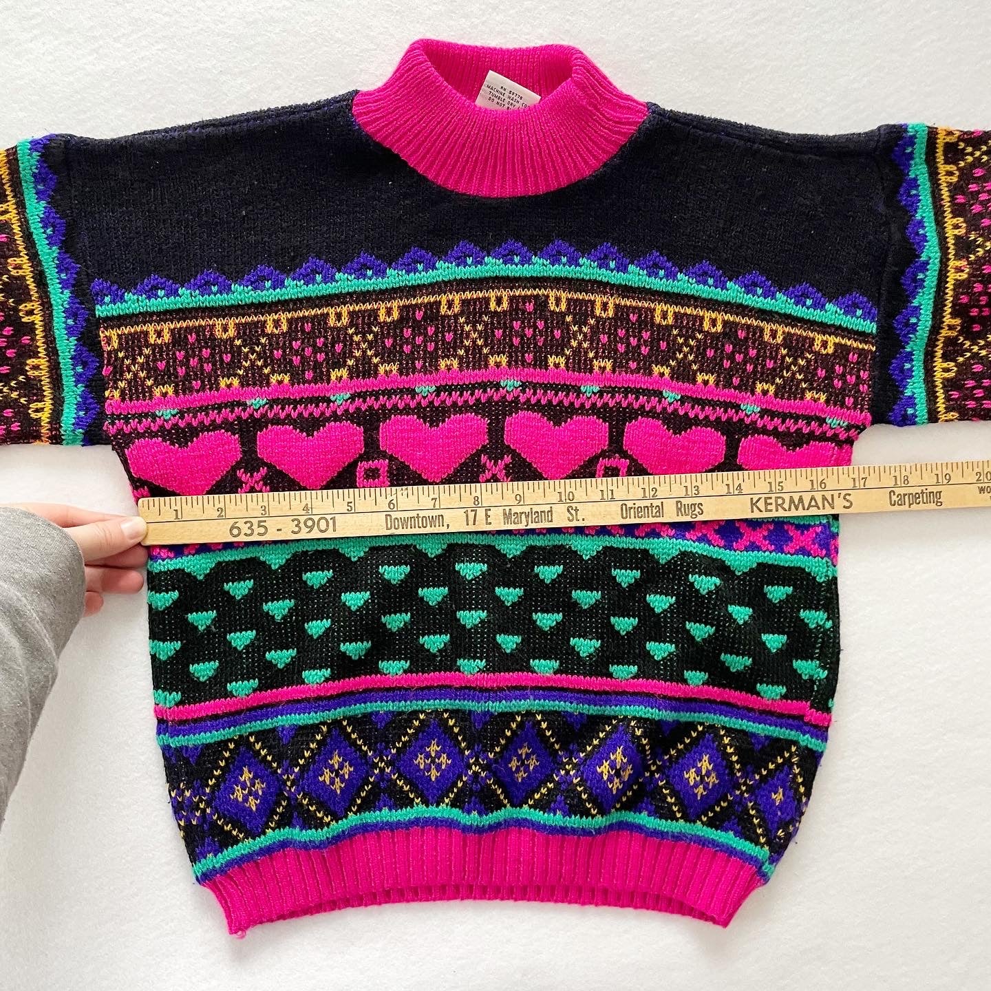 Hearts Fair Isle Mockneck Sweater