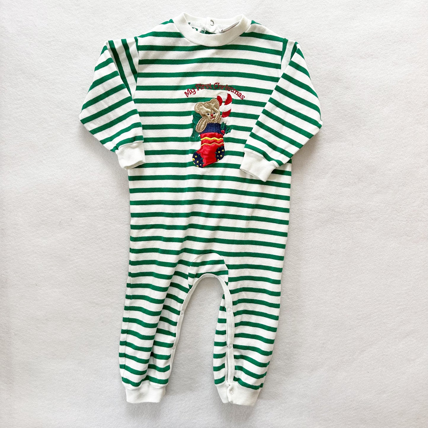 All Mine First Christmas Stocking Romper