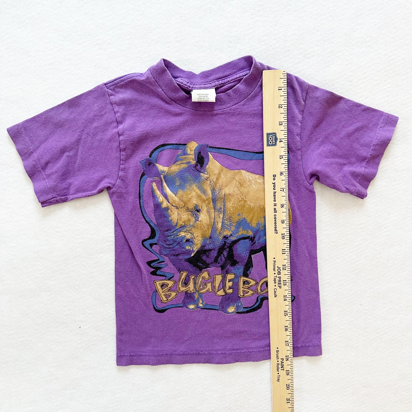 Bugle Boy Rhino Graphic Tee - Yellow Clover Vintage Kids Clothes