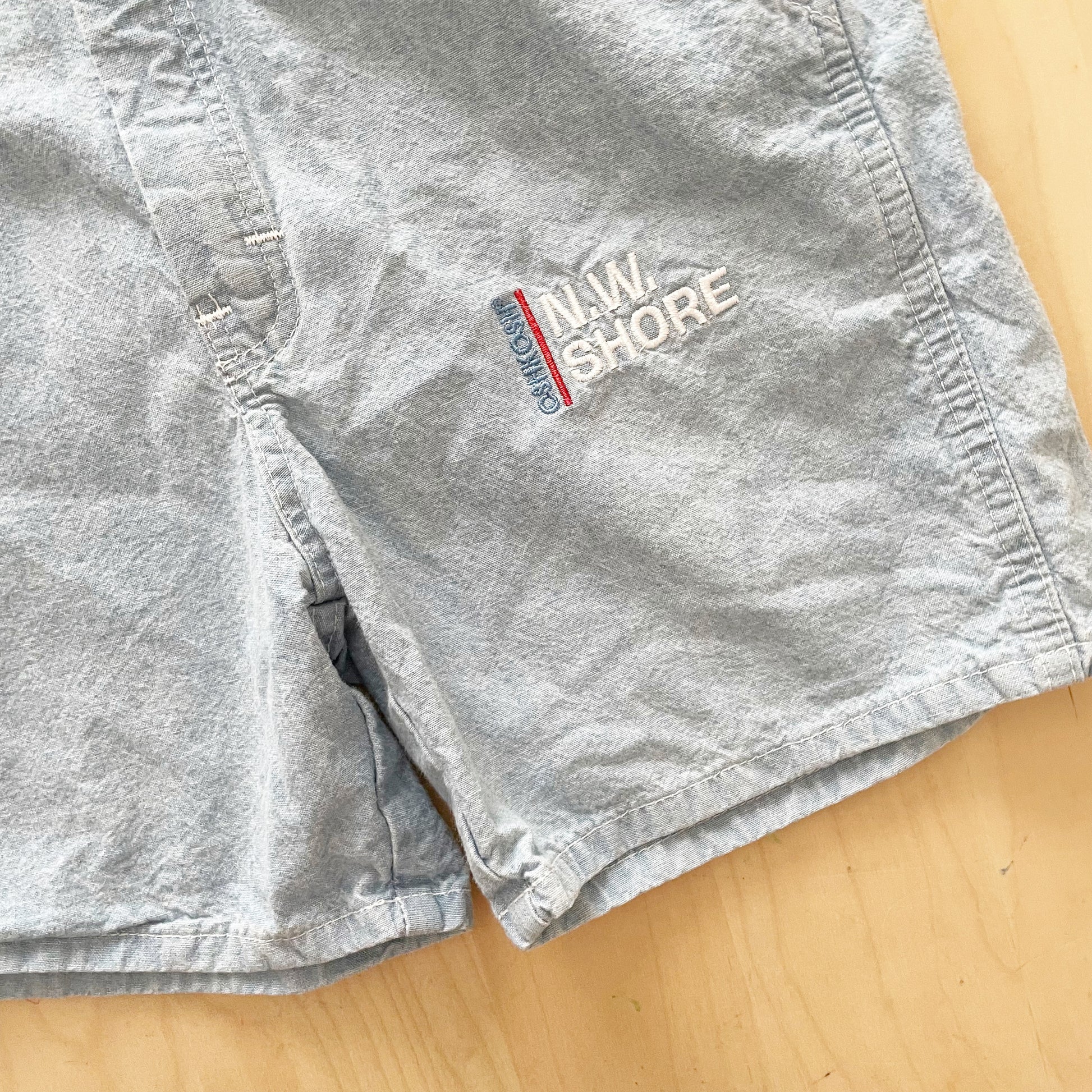 OshKosh Chambray Nautical Shortalls - Yellow Clover Vintage Kids Clothes