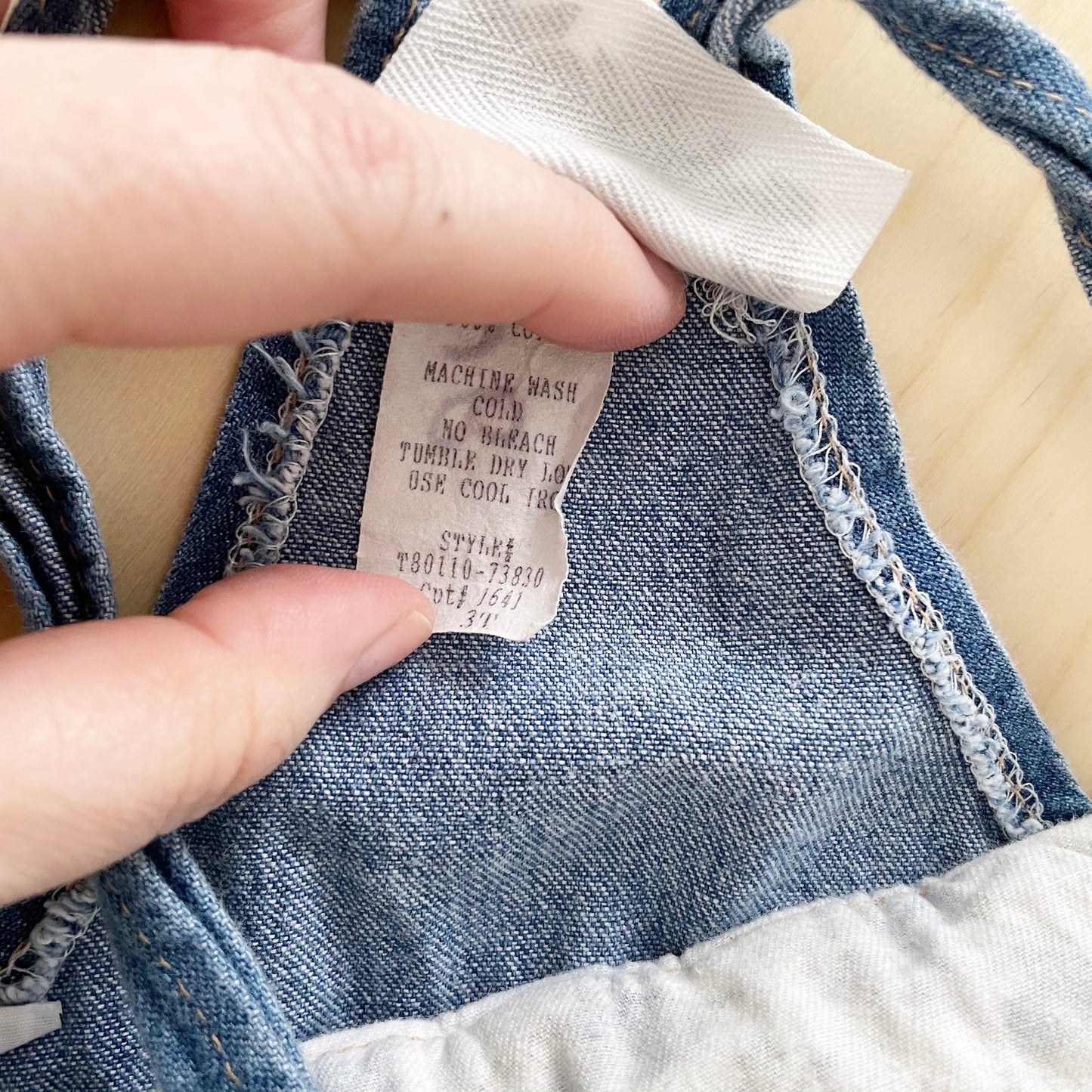 Vintage Chambray Floral Accent Overalls - Yellow Clover Vintage Kids Clothes
