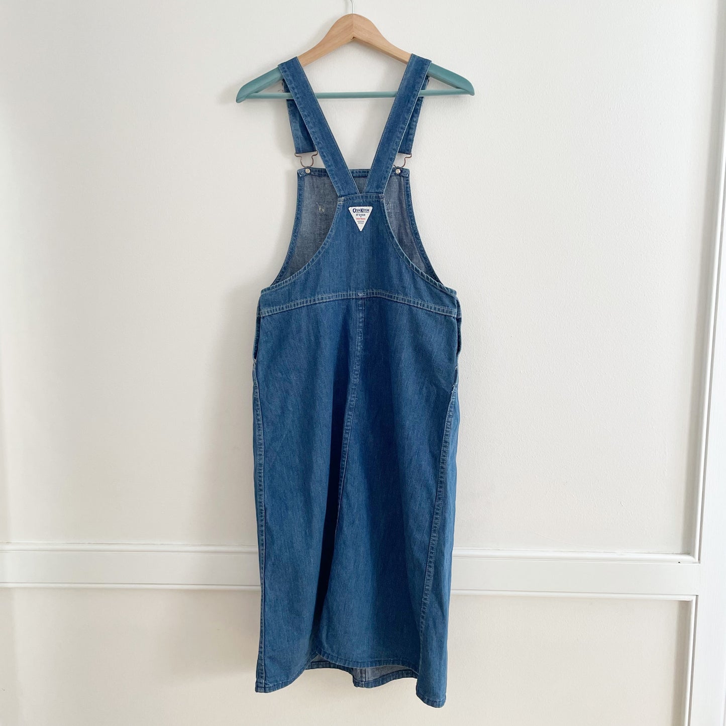 OshKosh Denim Skirtall - Yellow Clover Vintage Kids Clothes