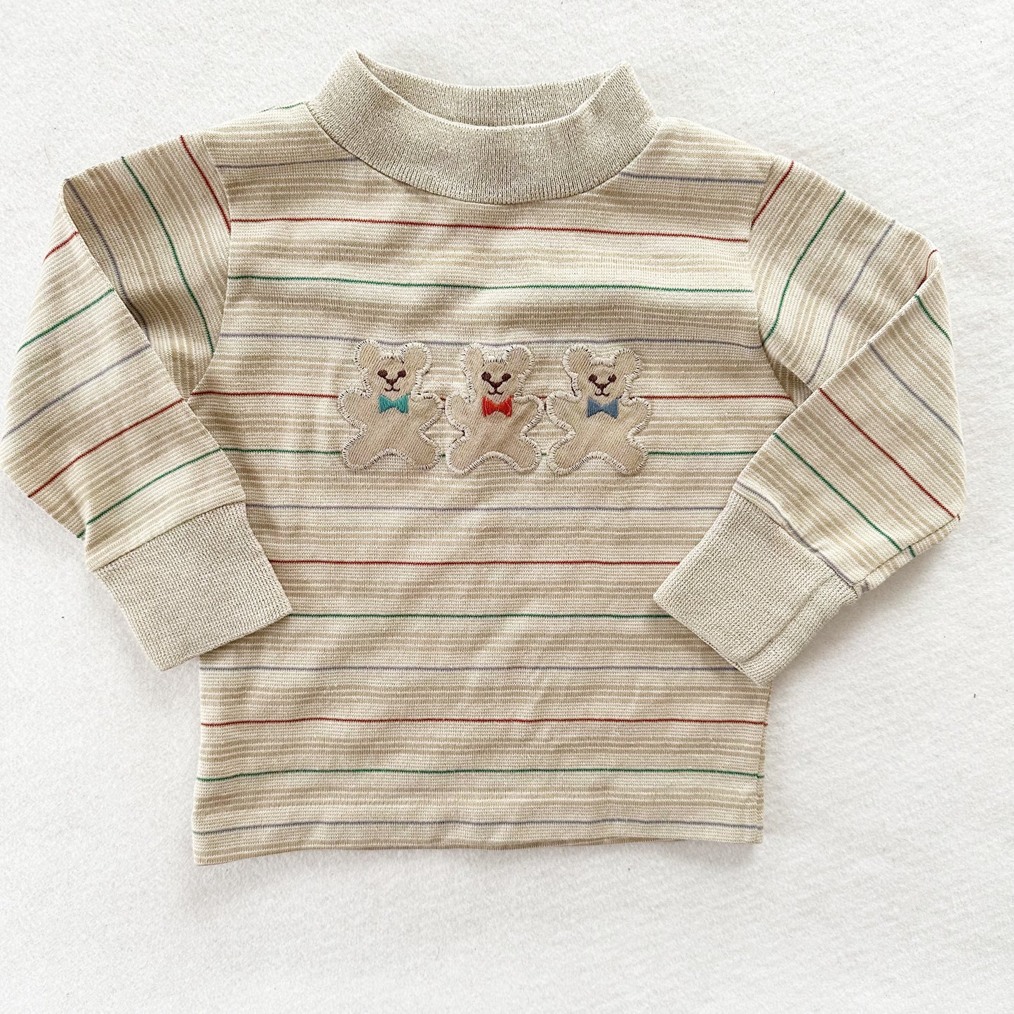 Healthtex Three Bears Striped Tee - Yellow Clover Vintage Kids Clothes