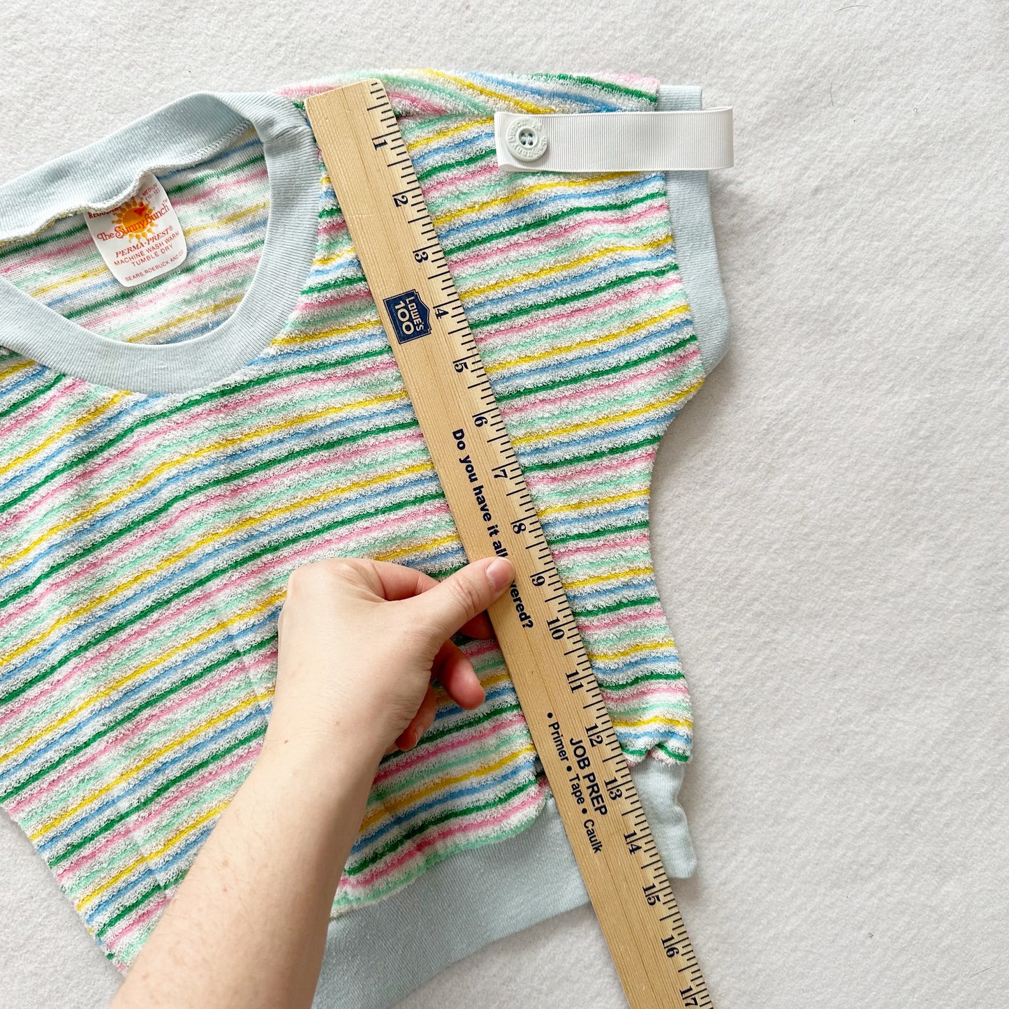 Sears Terry Striped Top - Yellow Clover Vintage Kids Clothes
