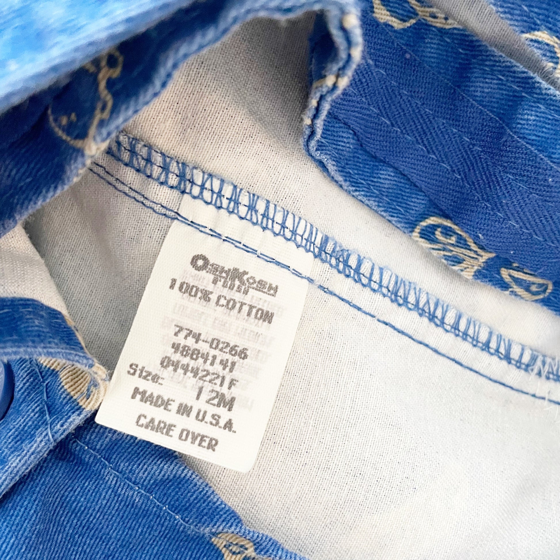 Baby B’gosh Bug Print Shortall Overalls - Yellow Clover Vintage Kids Clothes